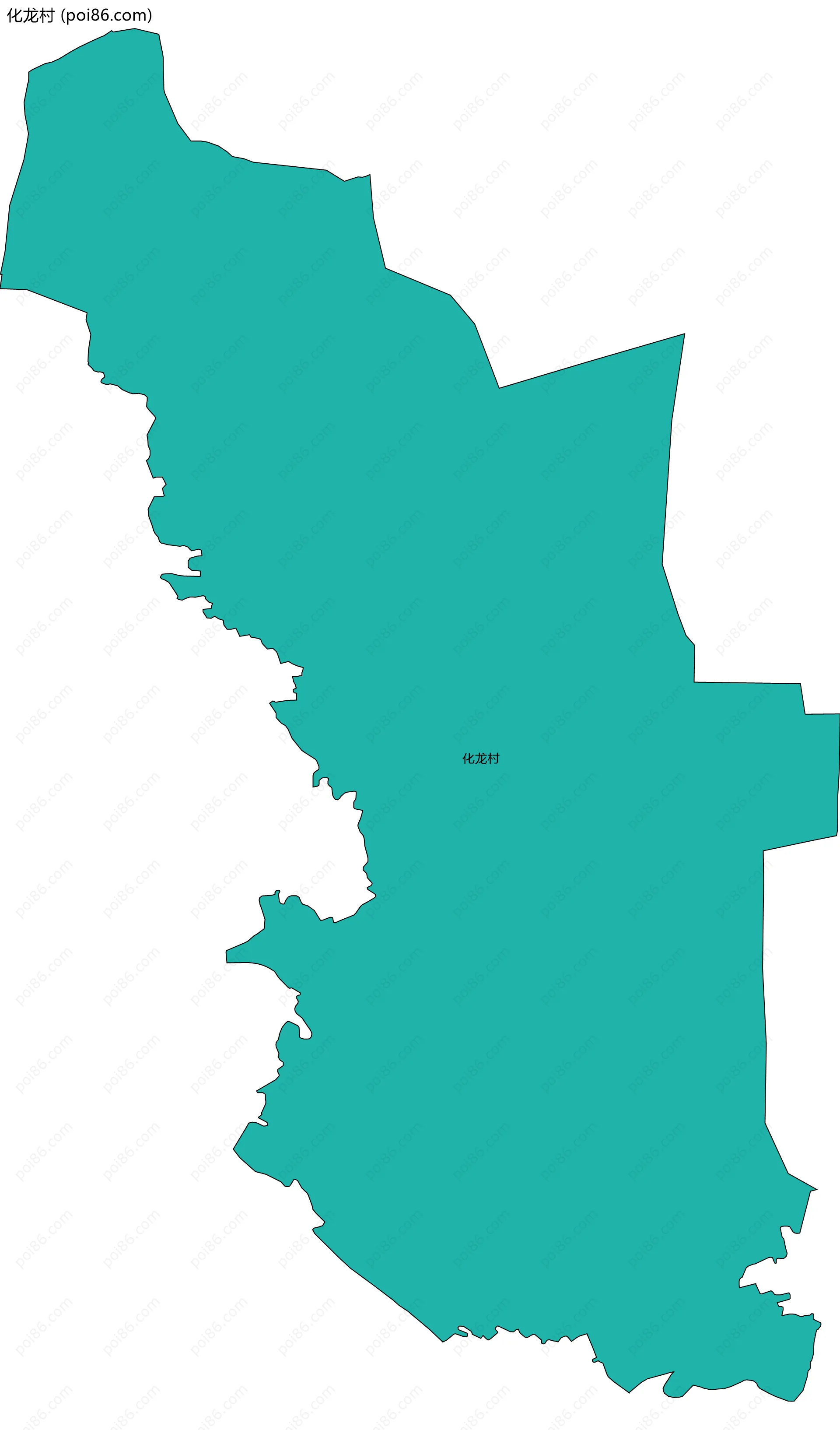 化龙村边界地图
