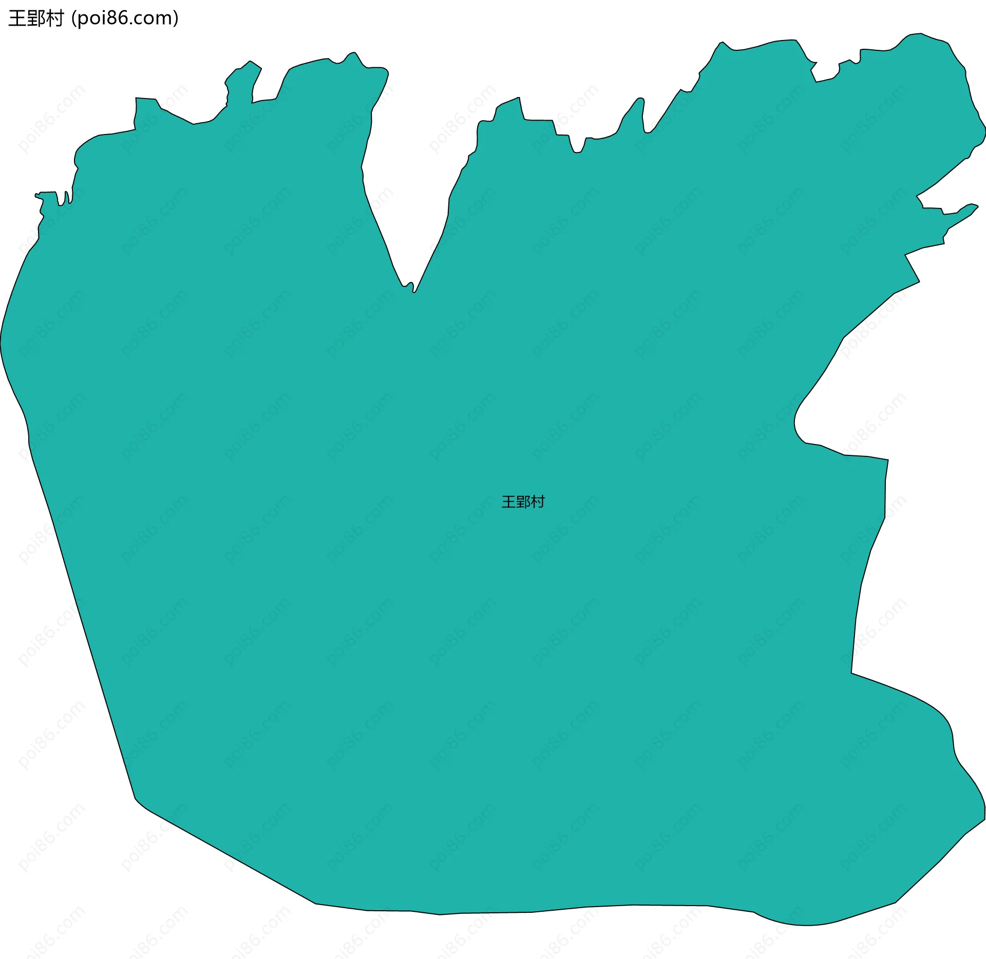 王郢村边界地图