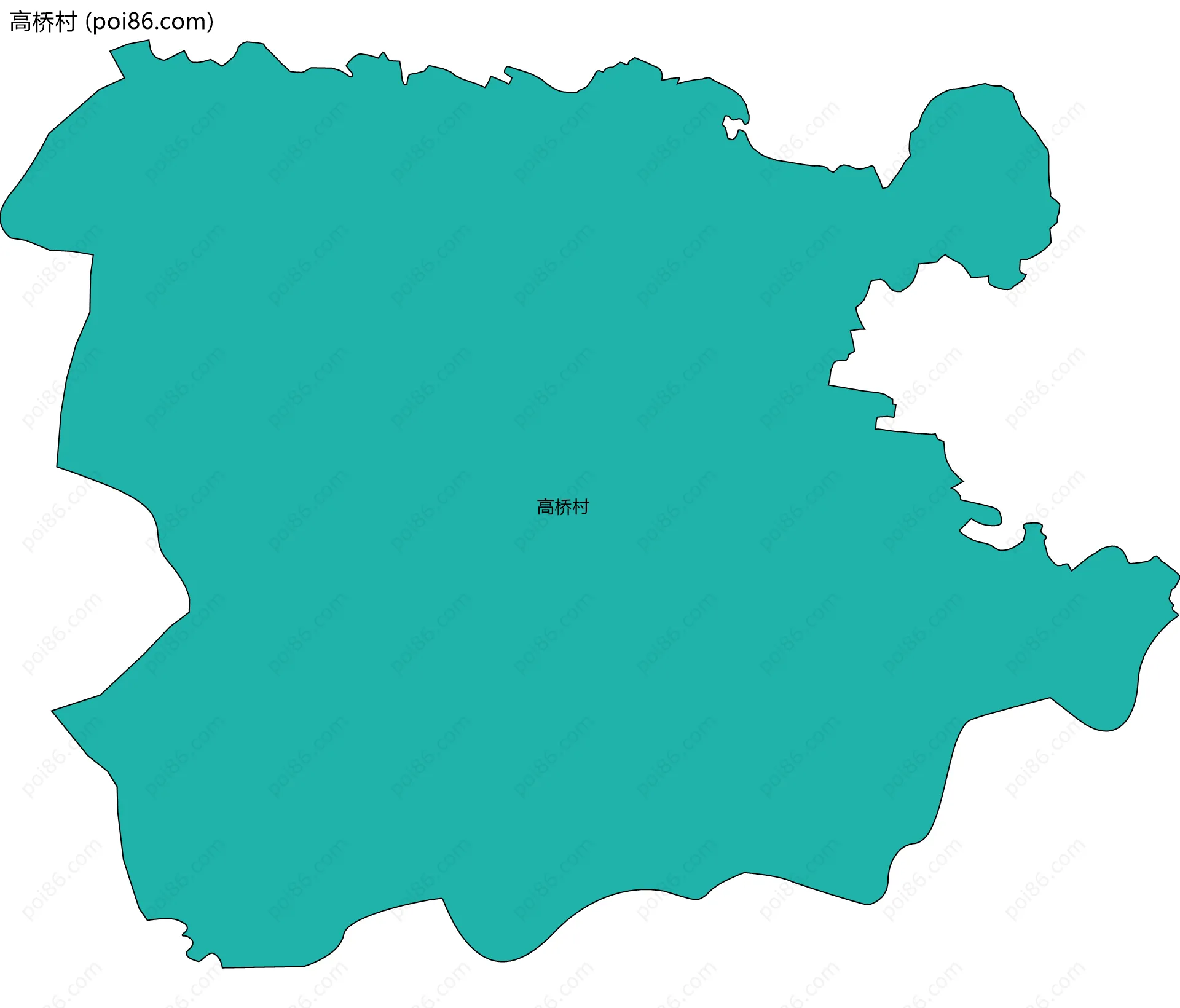 高桥村边界地图