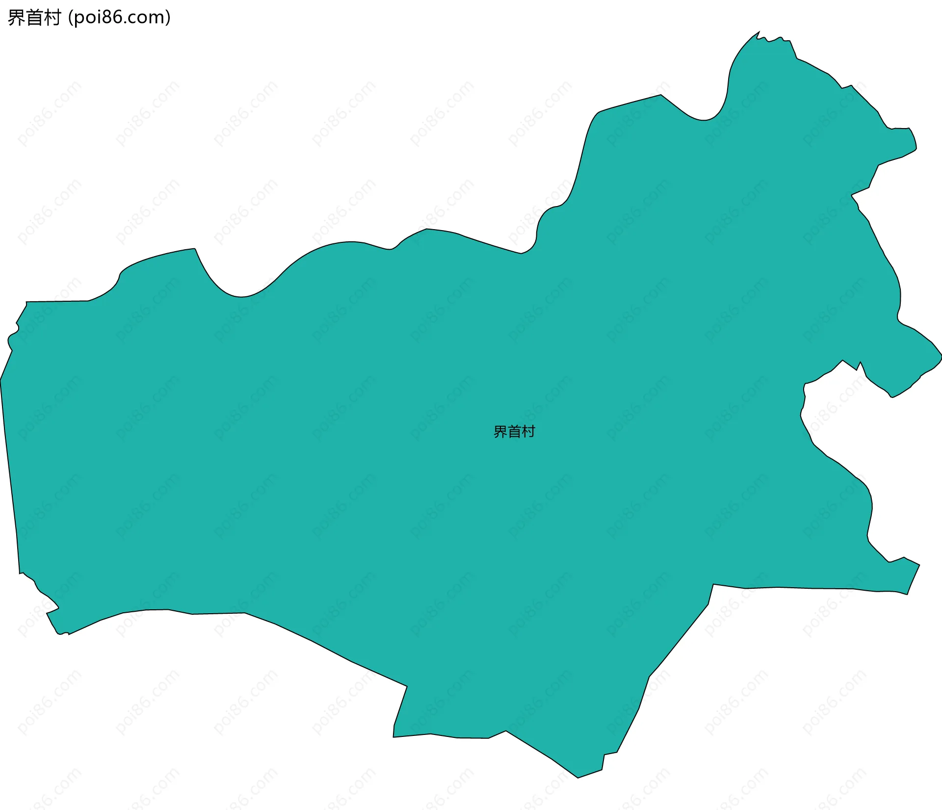 界首村边界地图