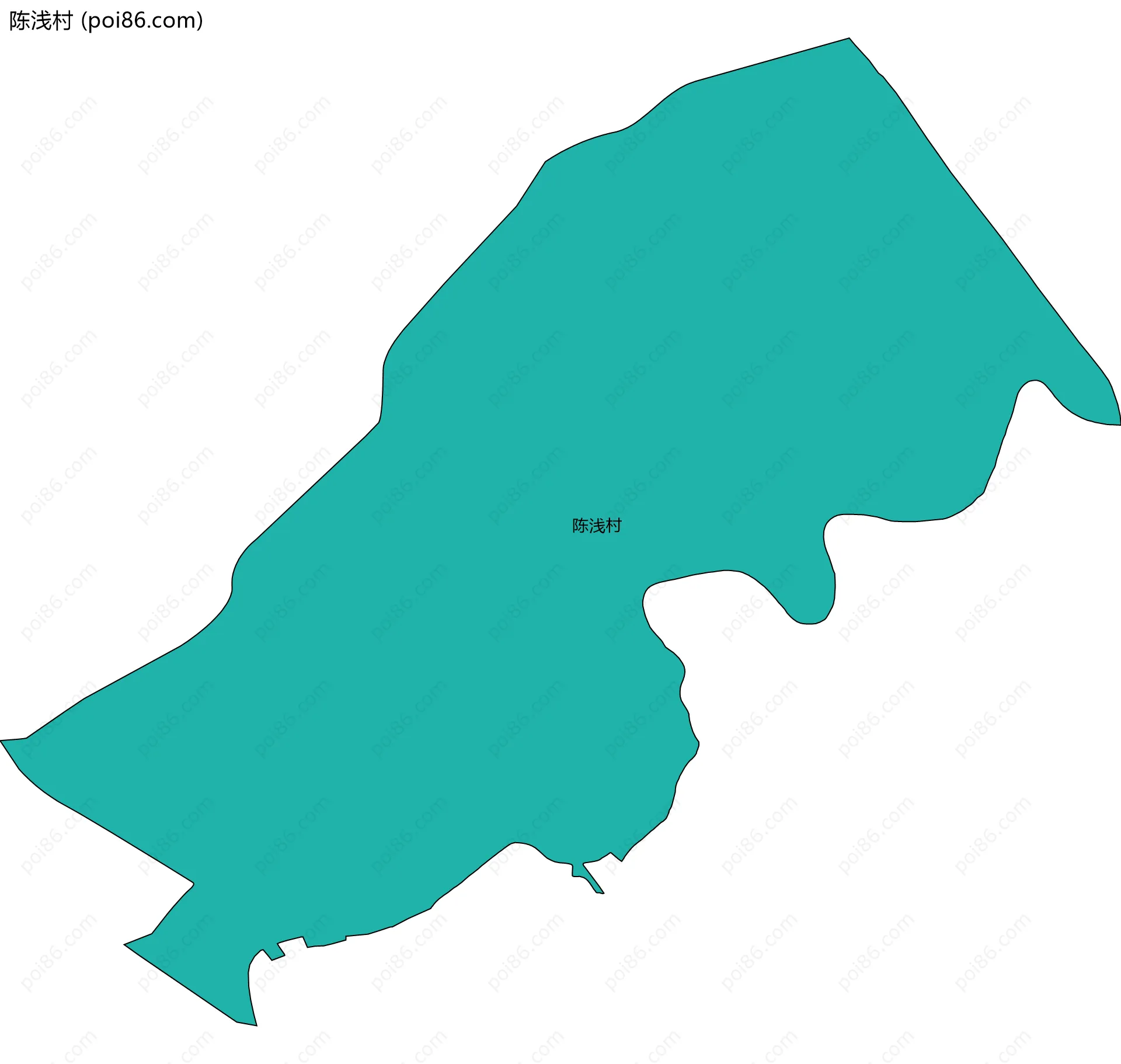 陈浅村边界地图