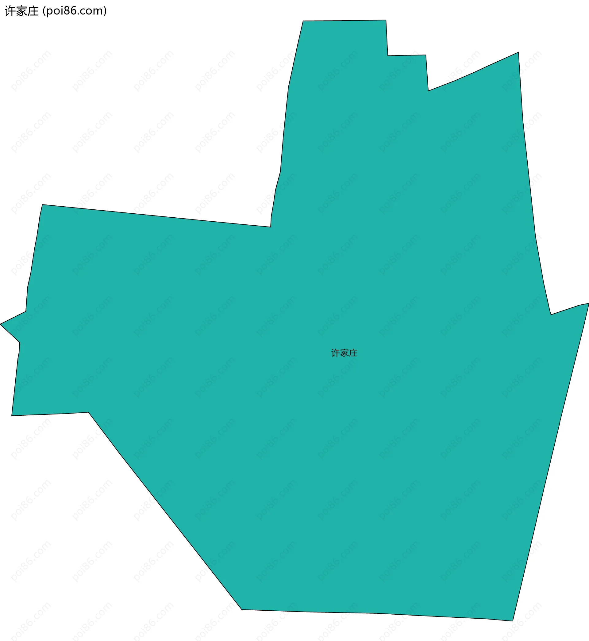 许家庄边界地图
