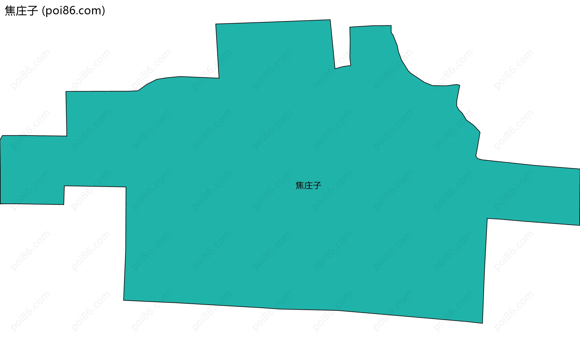 焦庄子边界地图