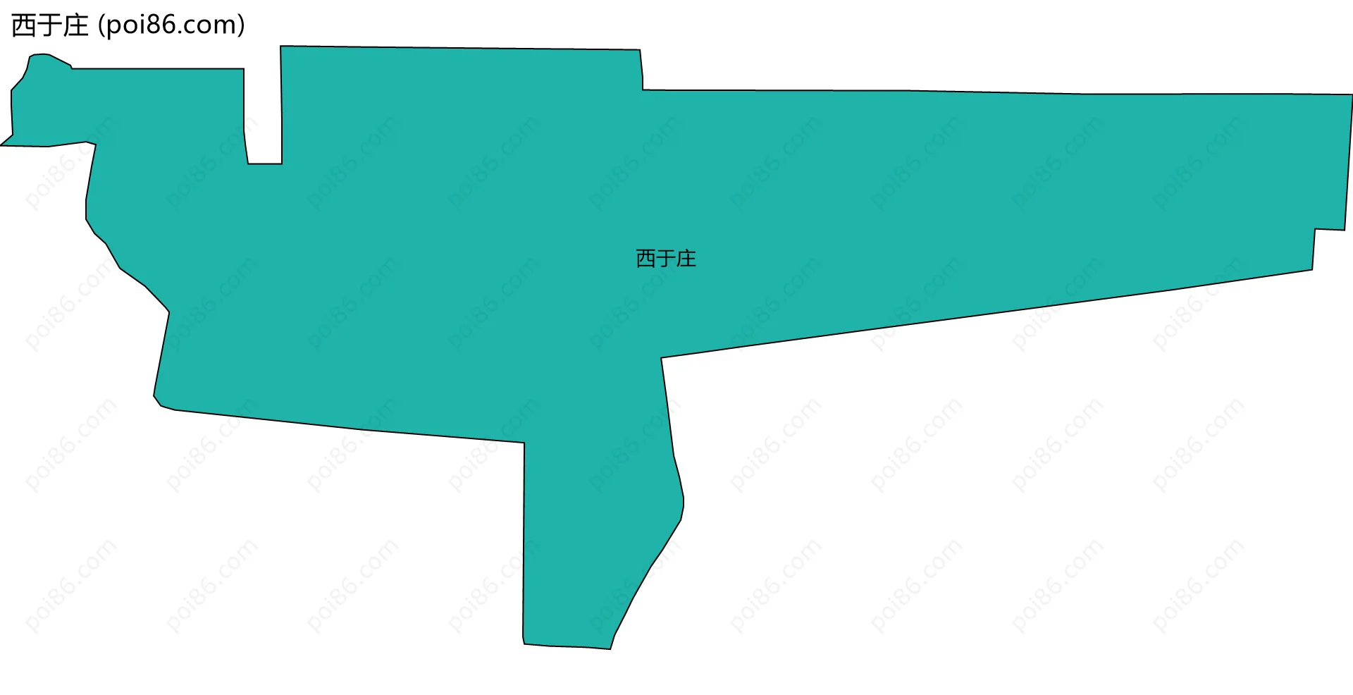 西于庄边界地图