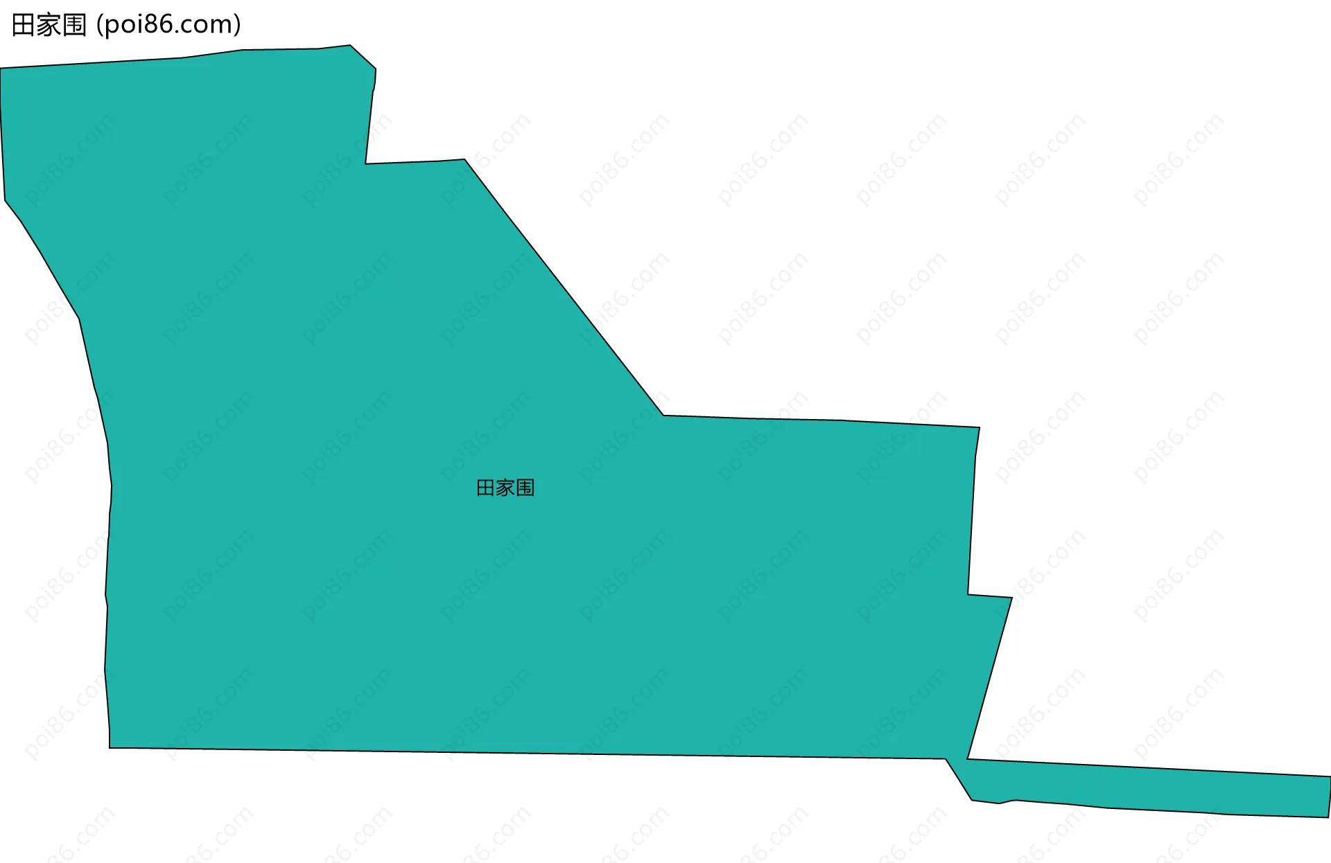 田家围边界地图