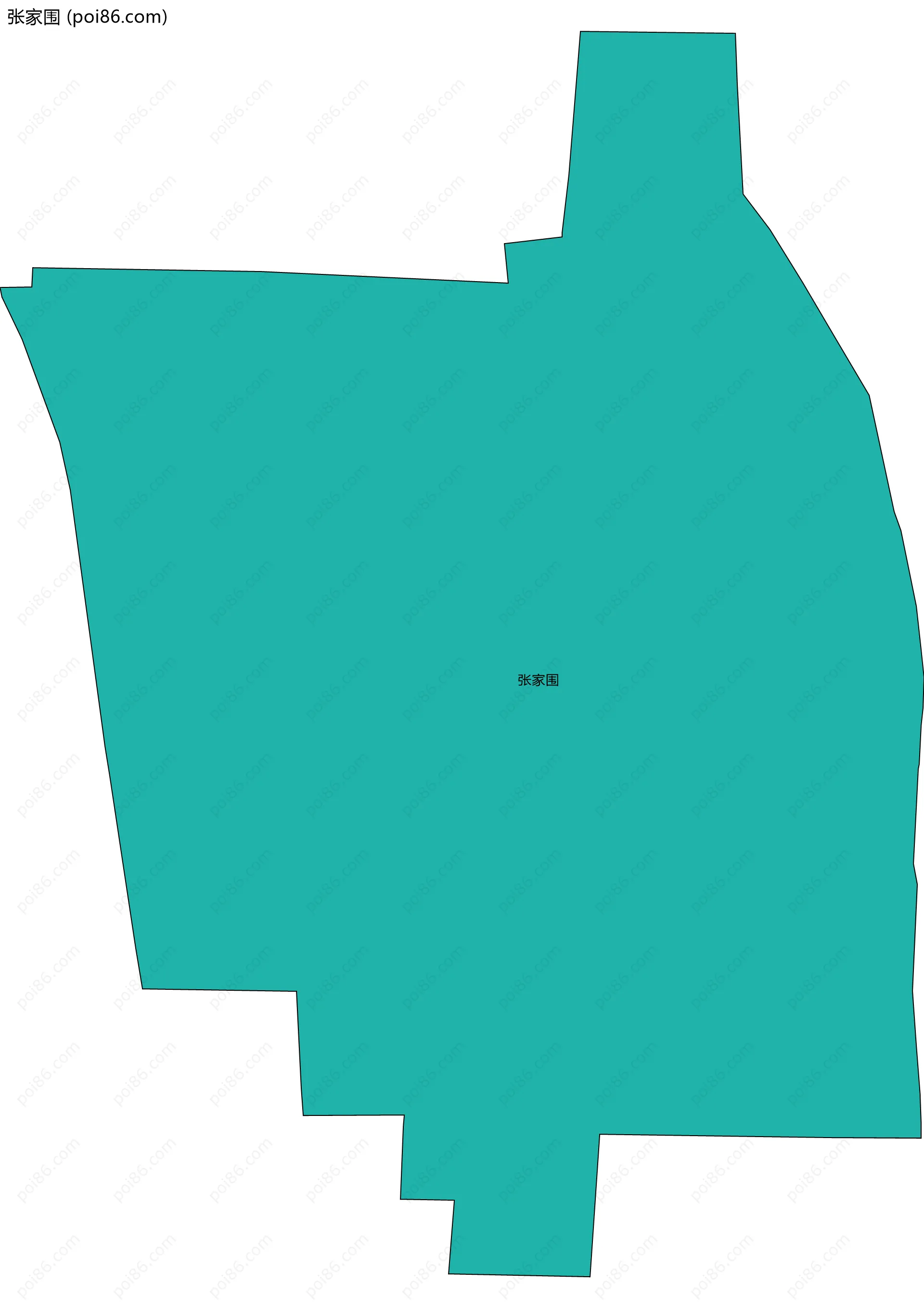 张家围边界地图