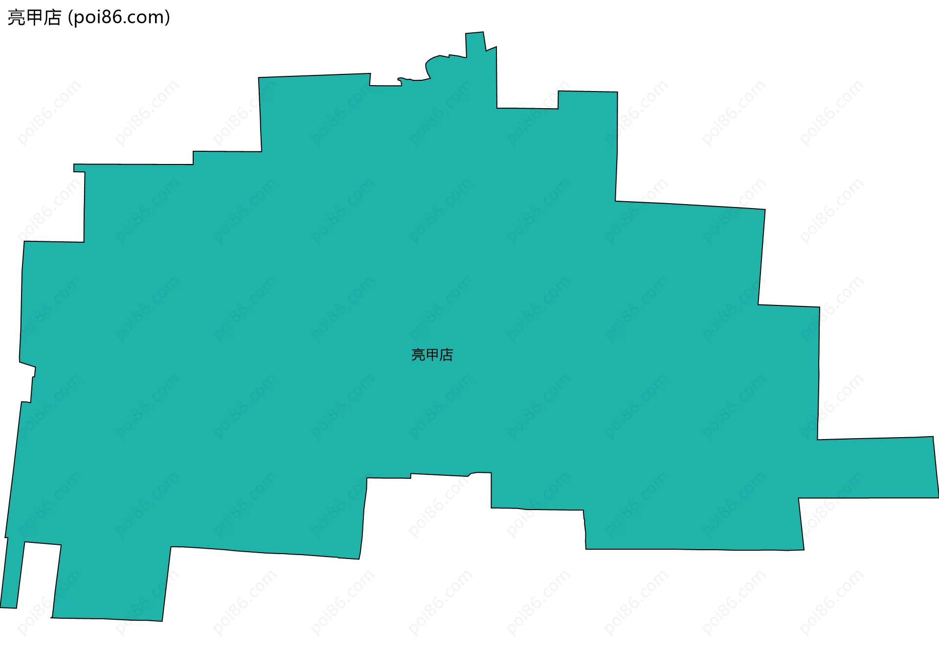 亮甲店边界地图