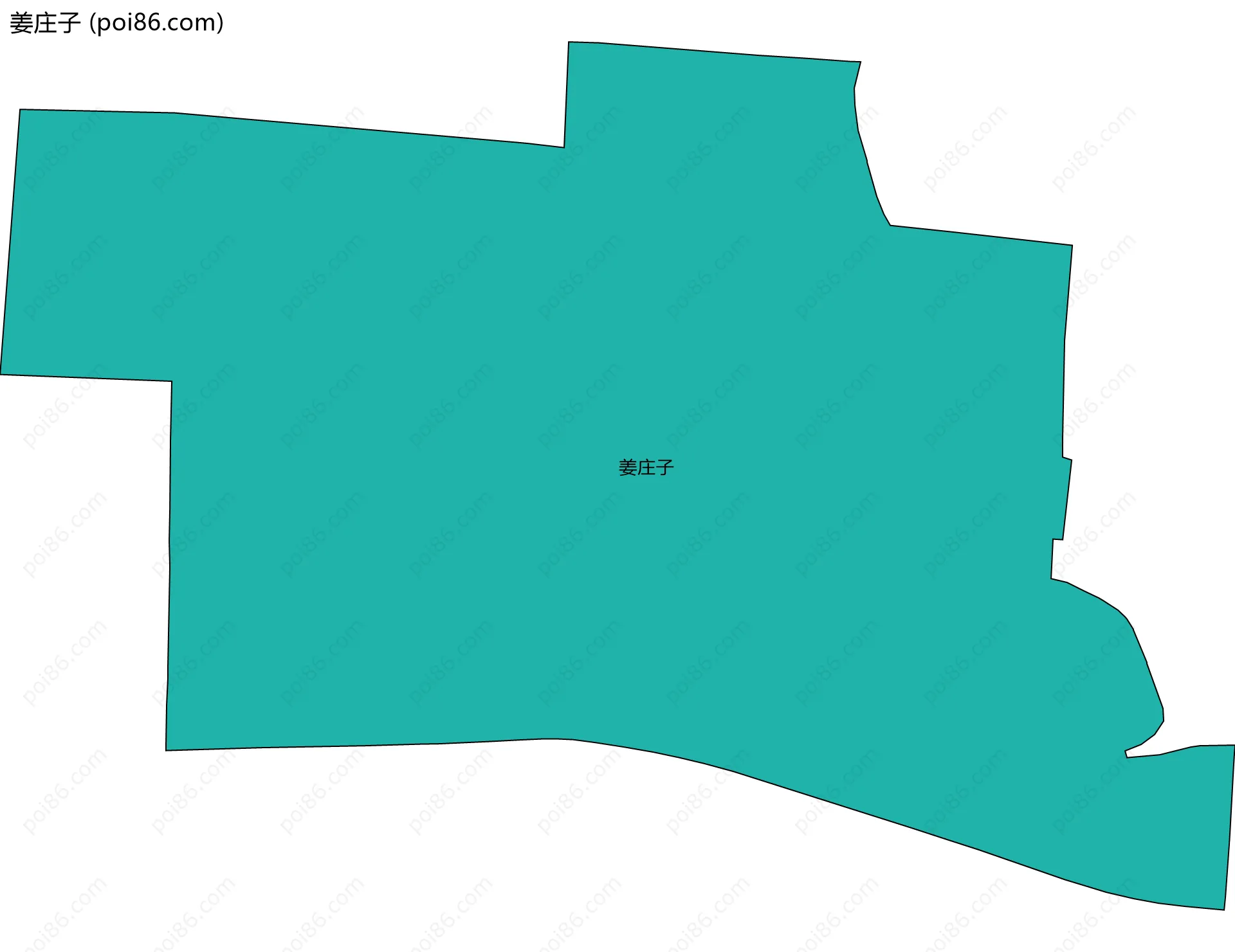姜庄子边界地图