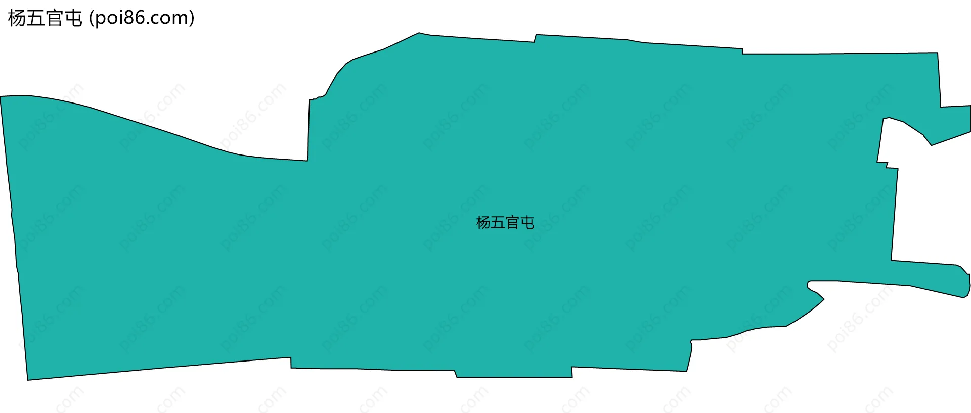 杨五官屯边界地图