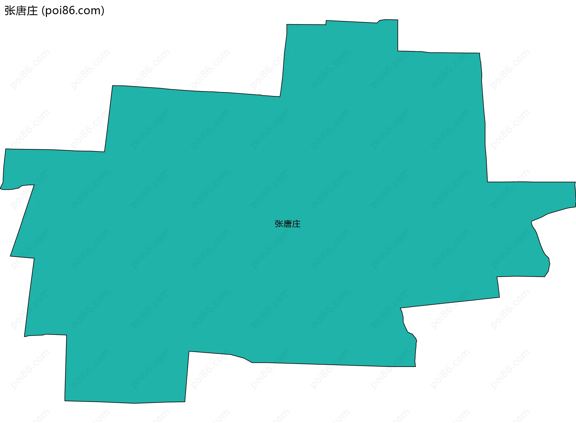张唐庄边界地图
