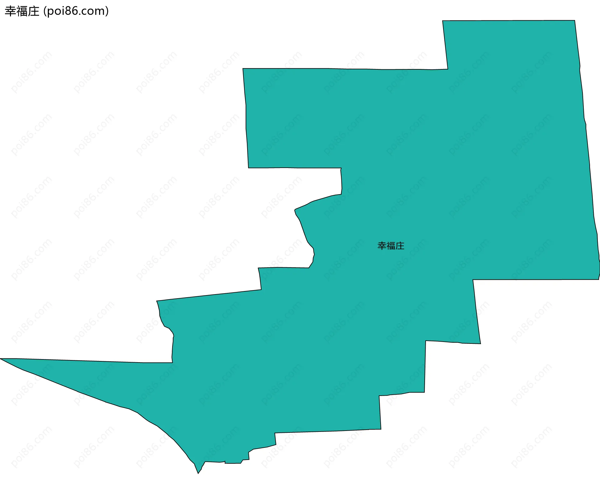 幸福庄边界地图