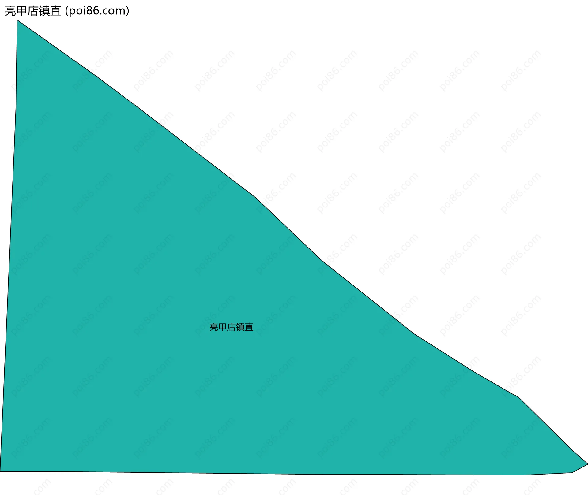 亮甲店镇直边界地图