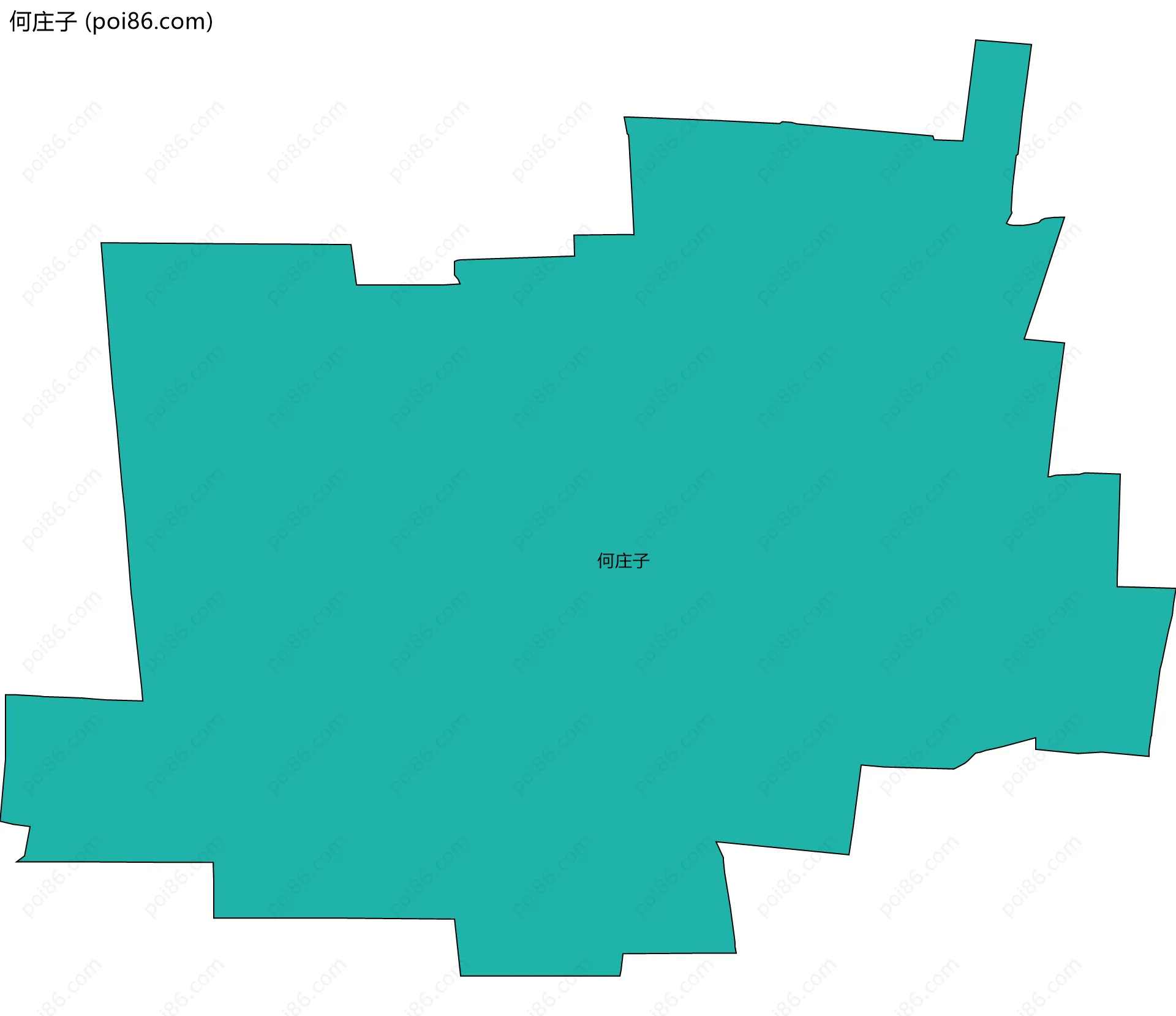 何庄子边界地图