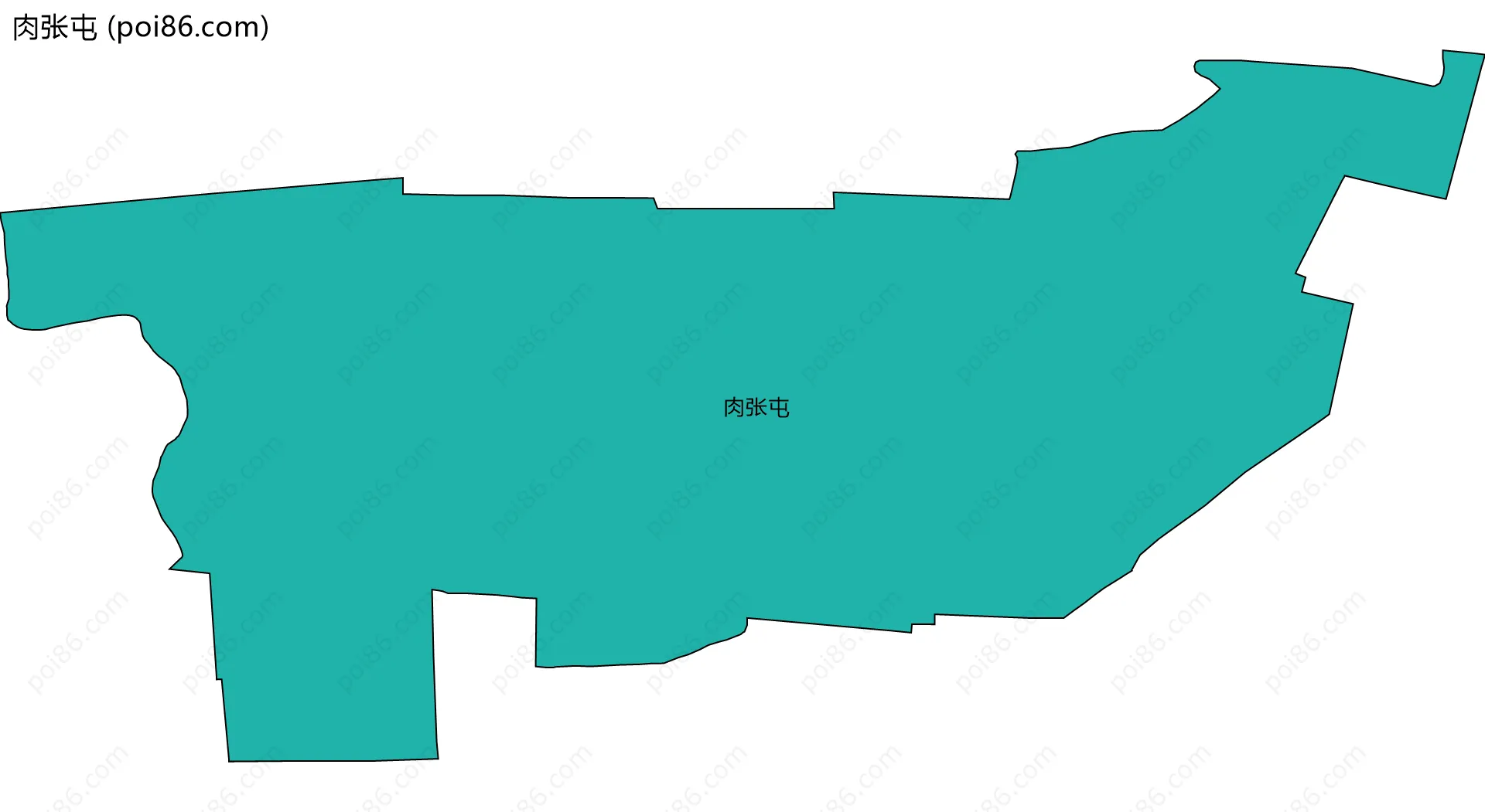 肉张屯边界地图