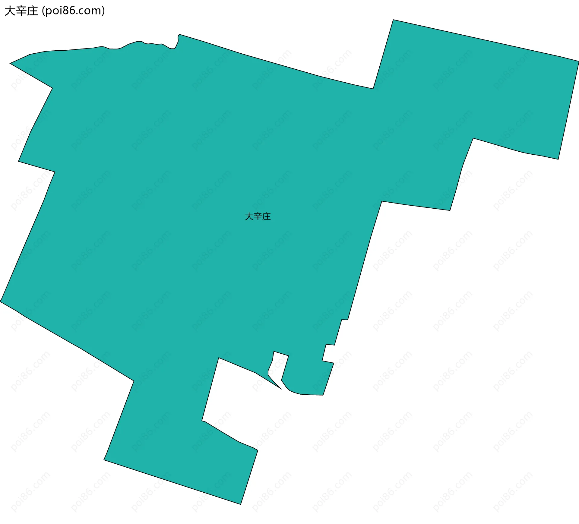 大辛庄边界地图