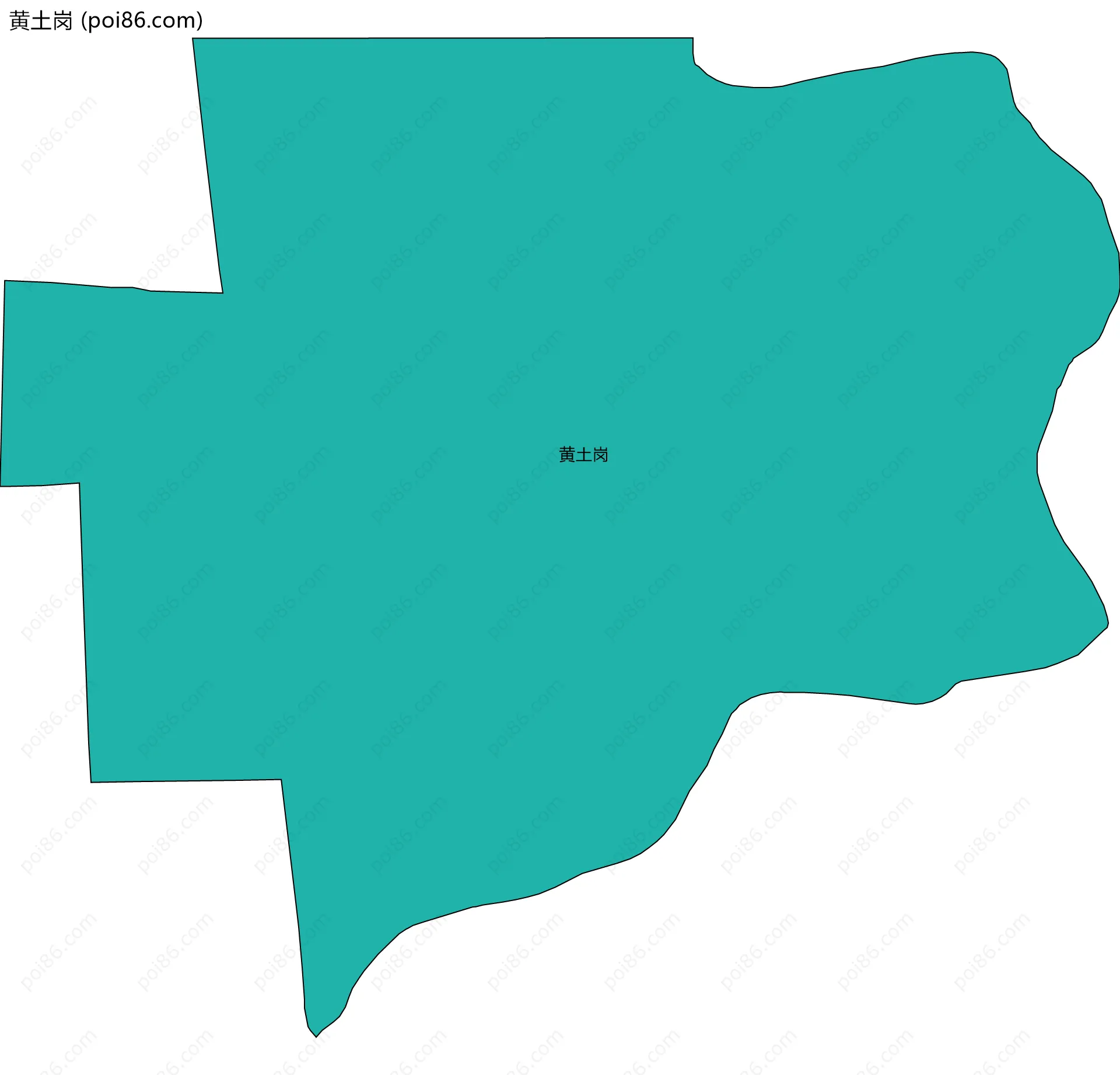 黄土岗边界地图