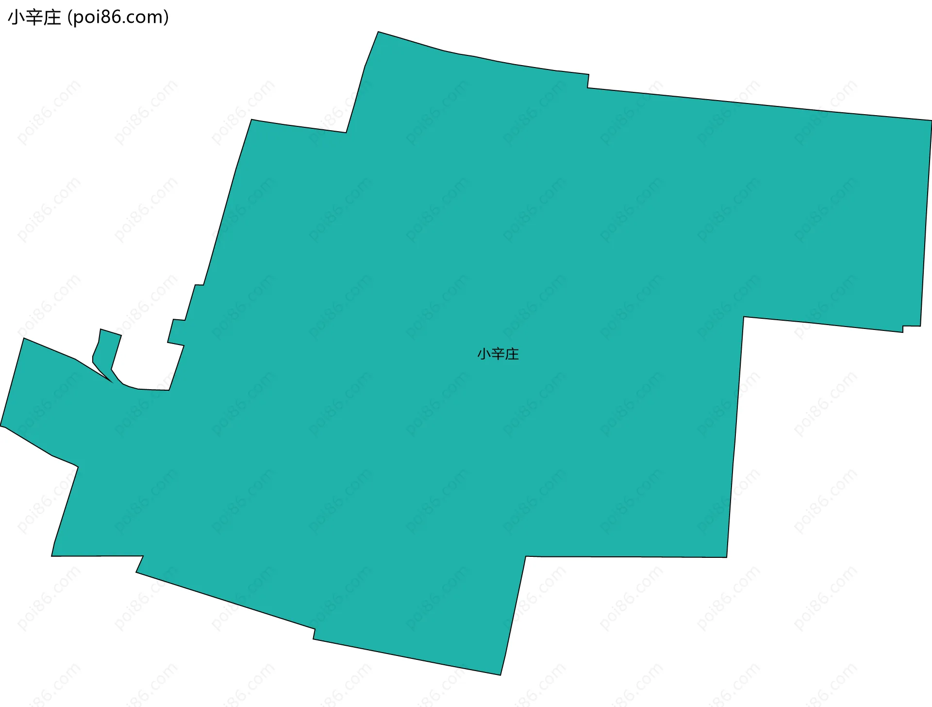 小辛庄边界地图