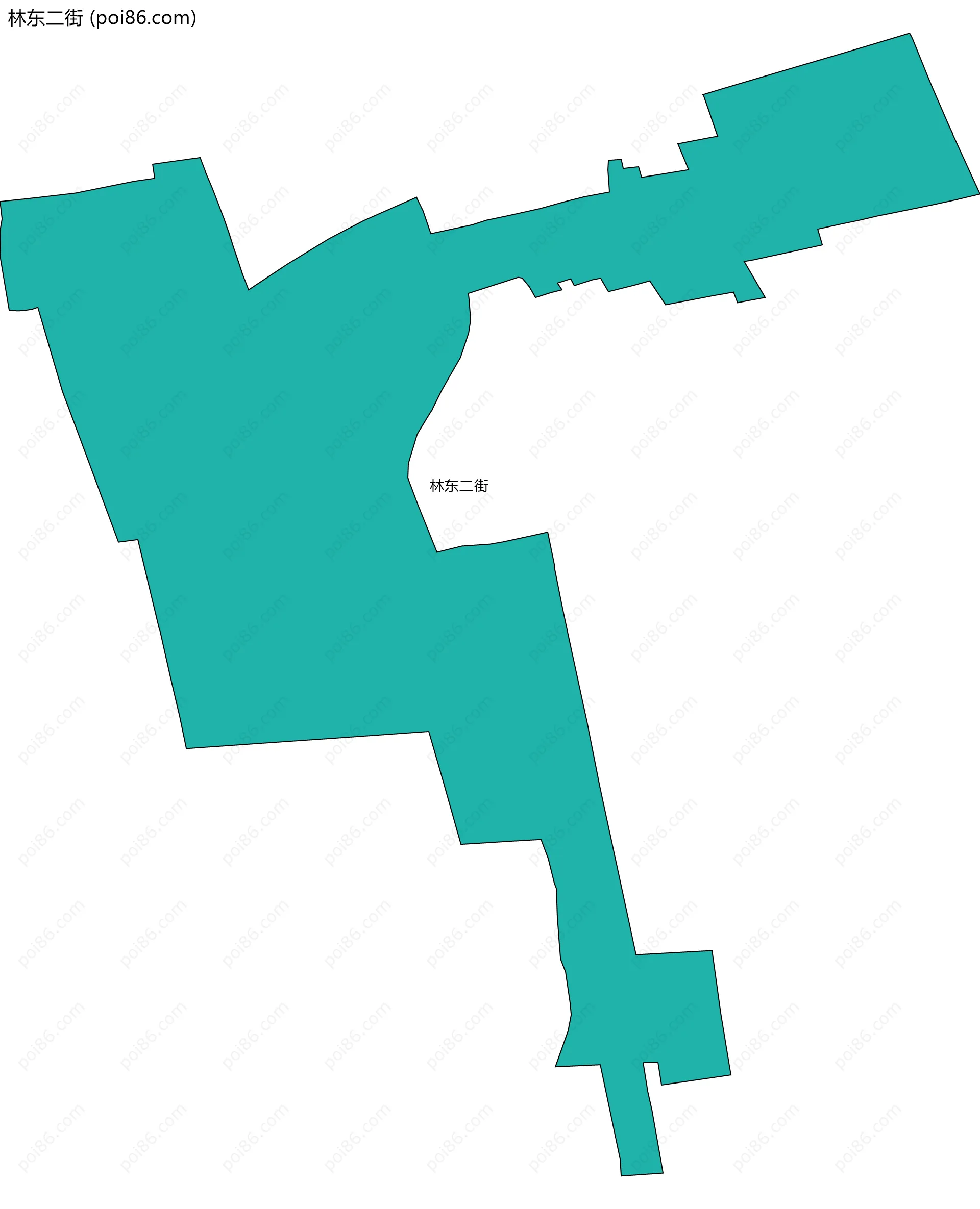 林东二街边界地图