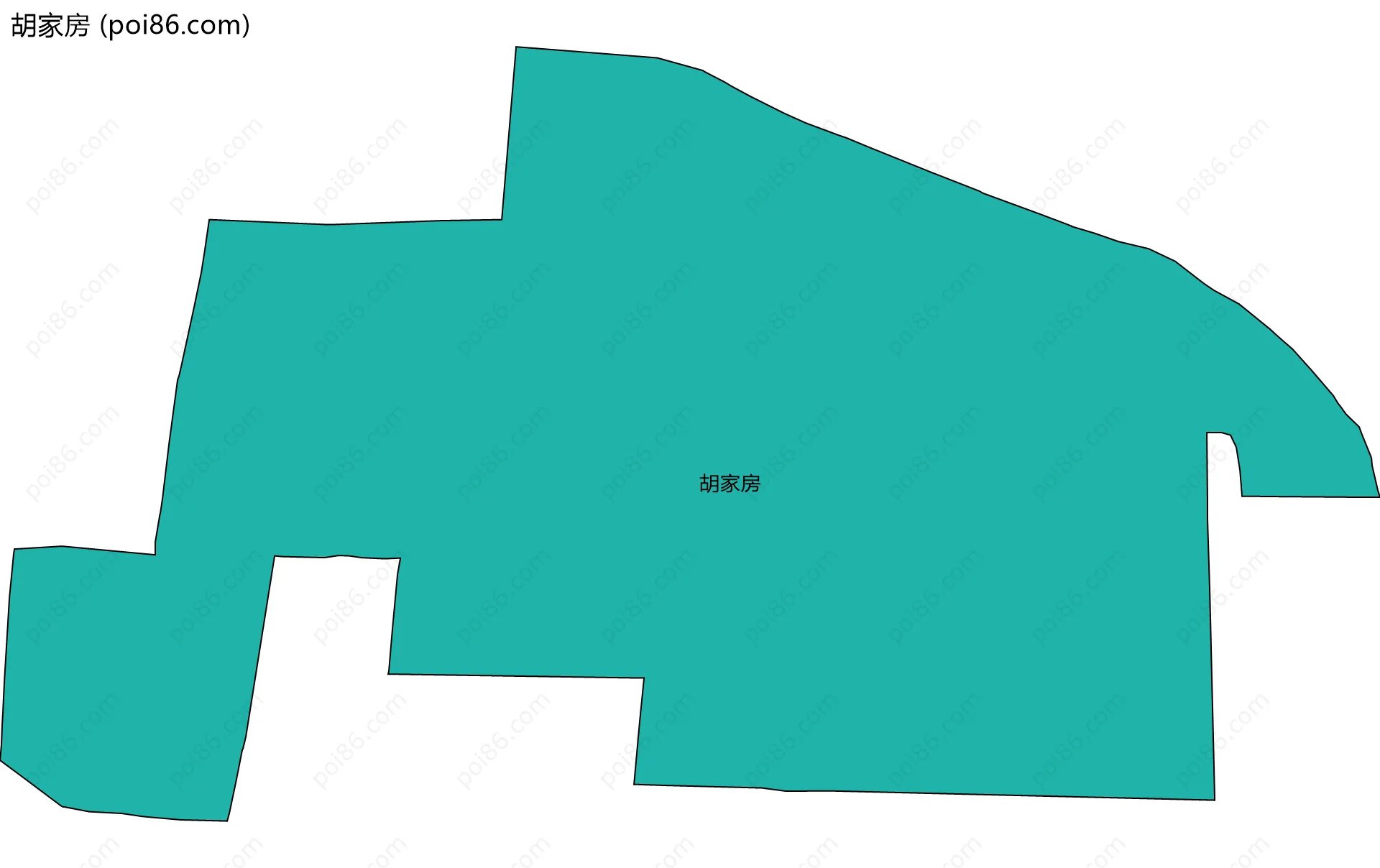 胡家房边界地图