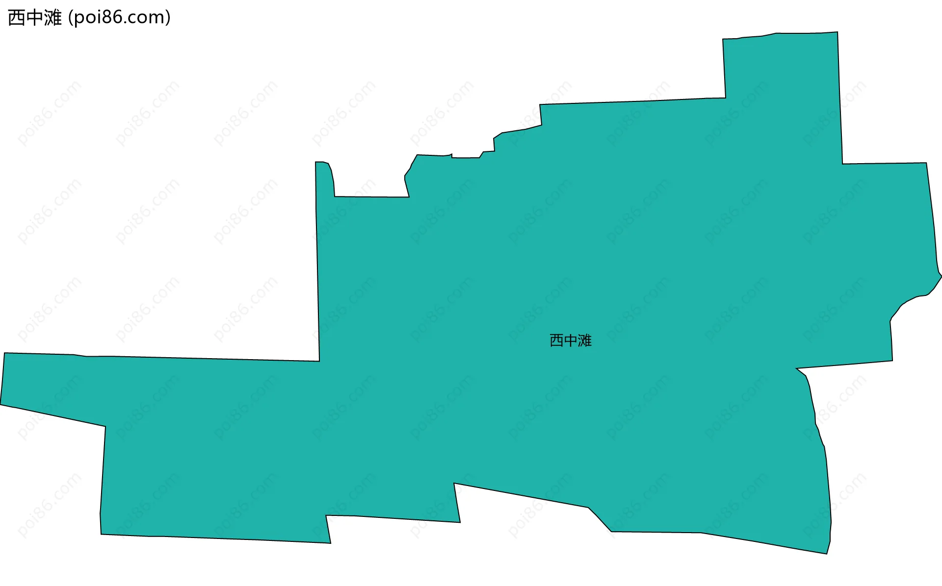 西中滩边界地图