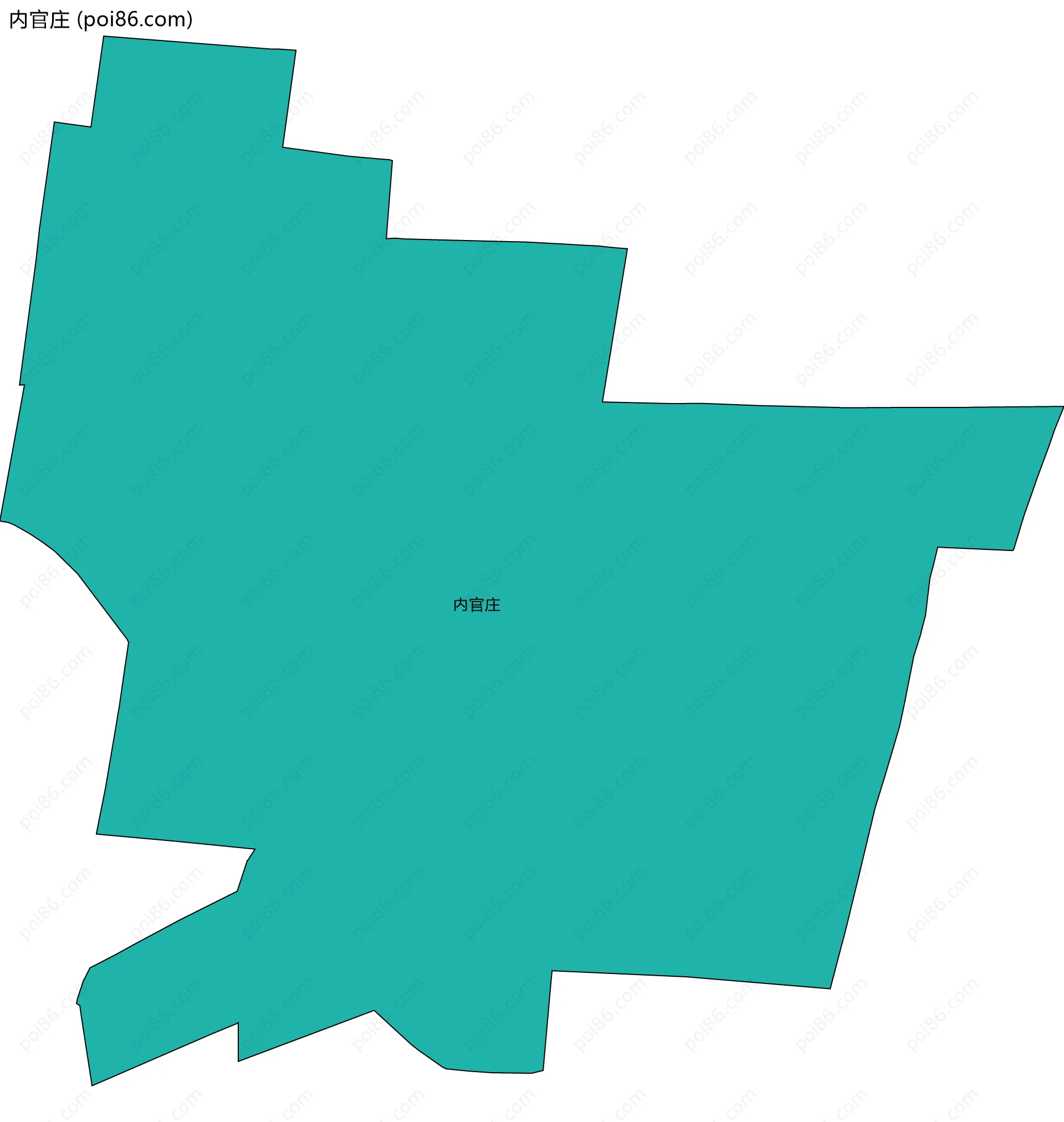 内官庄边界地图
