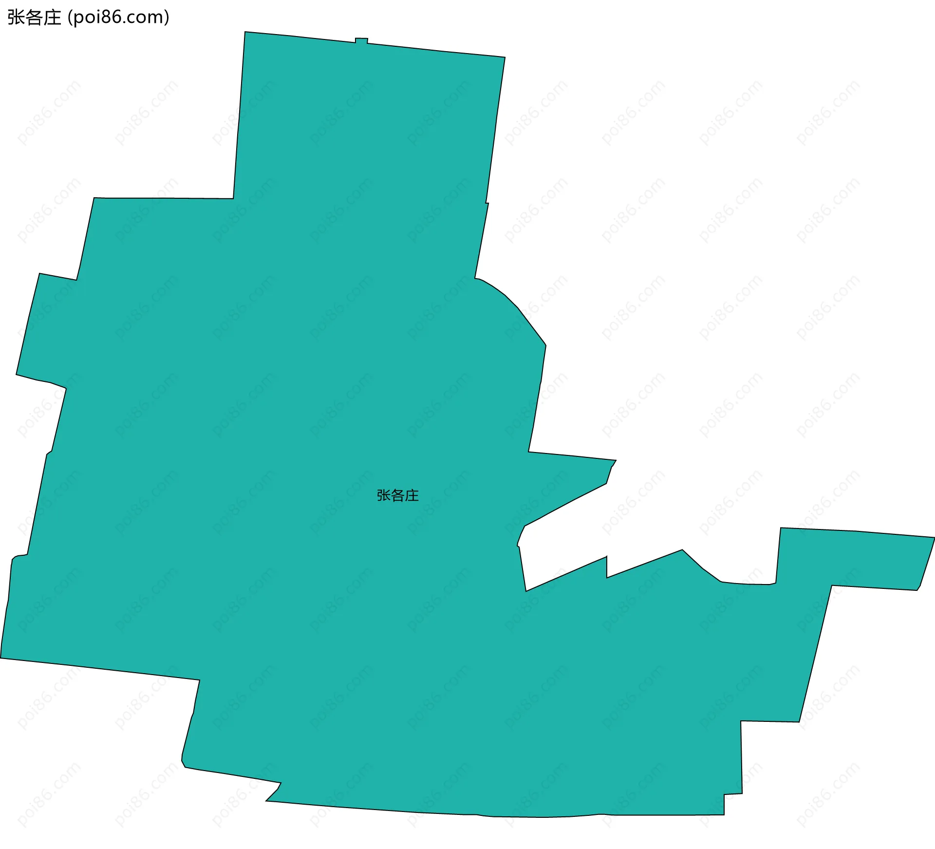 张各庄边界地图