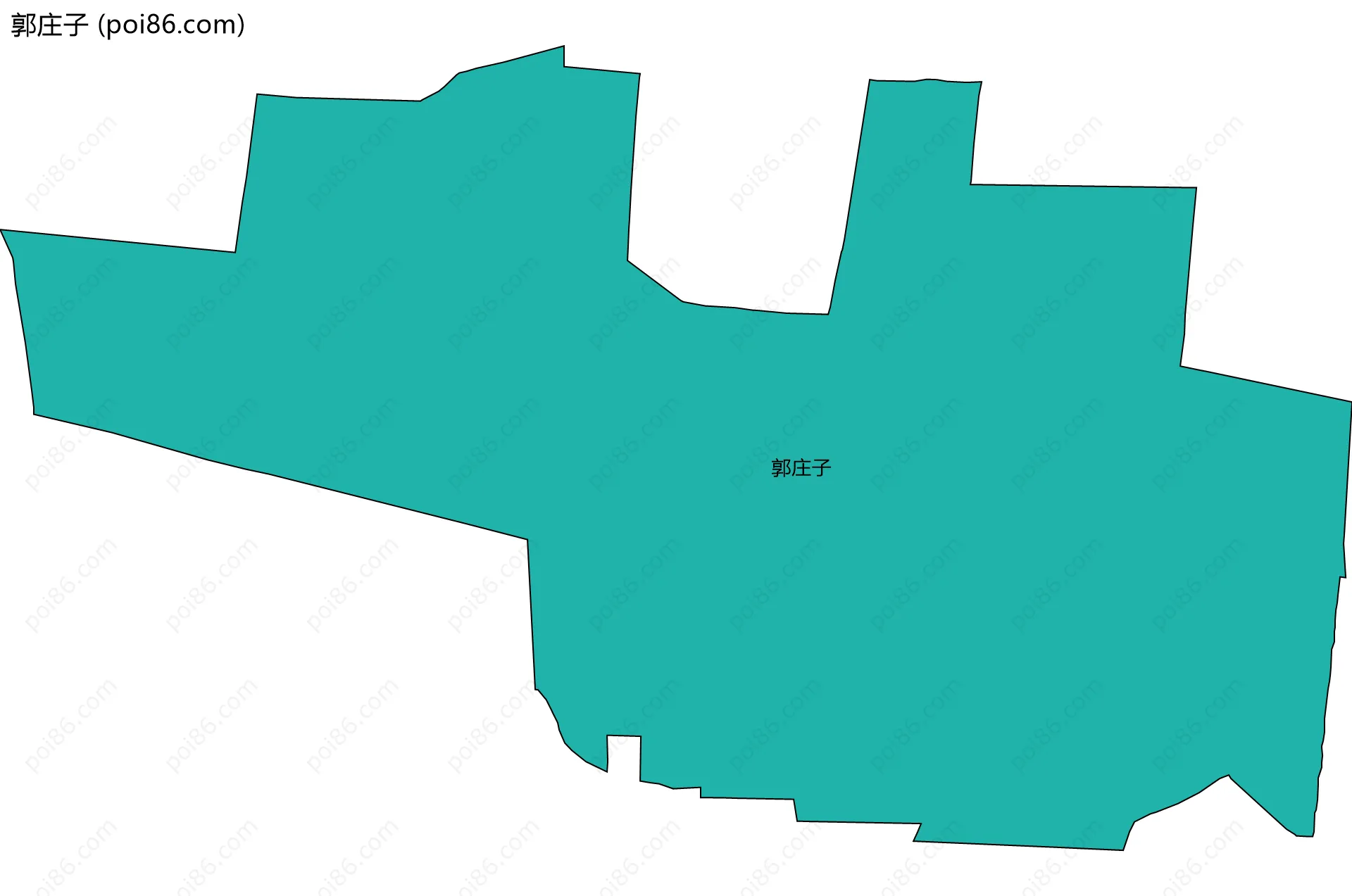 郭庄子边界地图