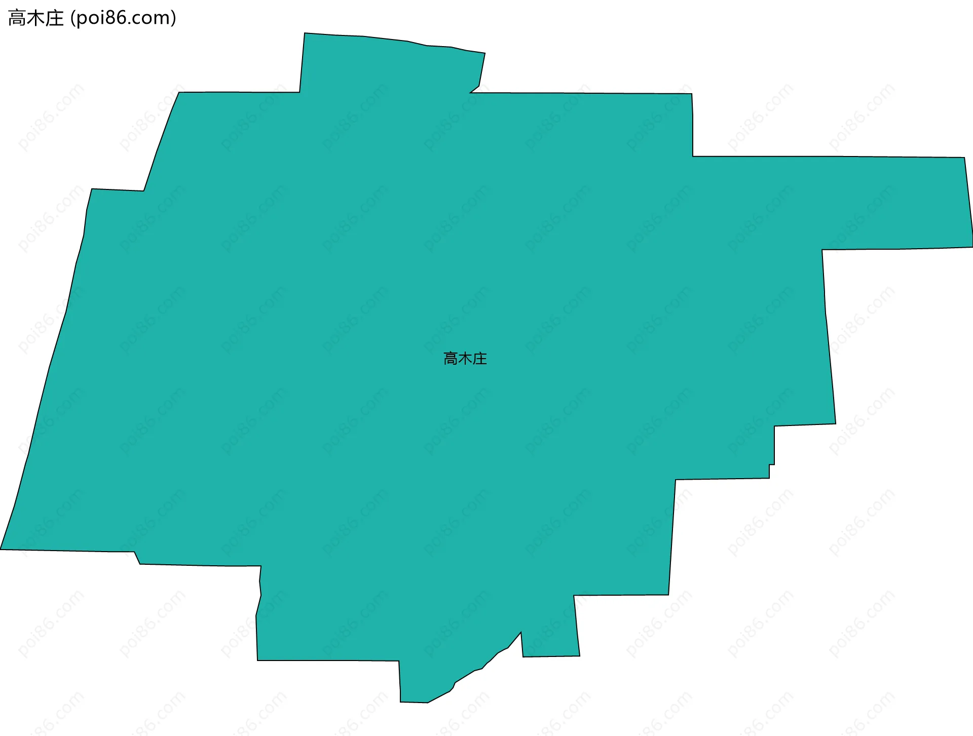 高木庄边界地图