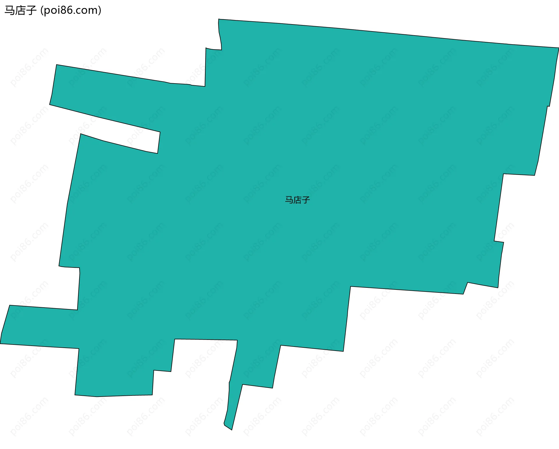 马店子边界地图