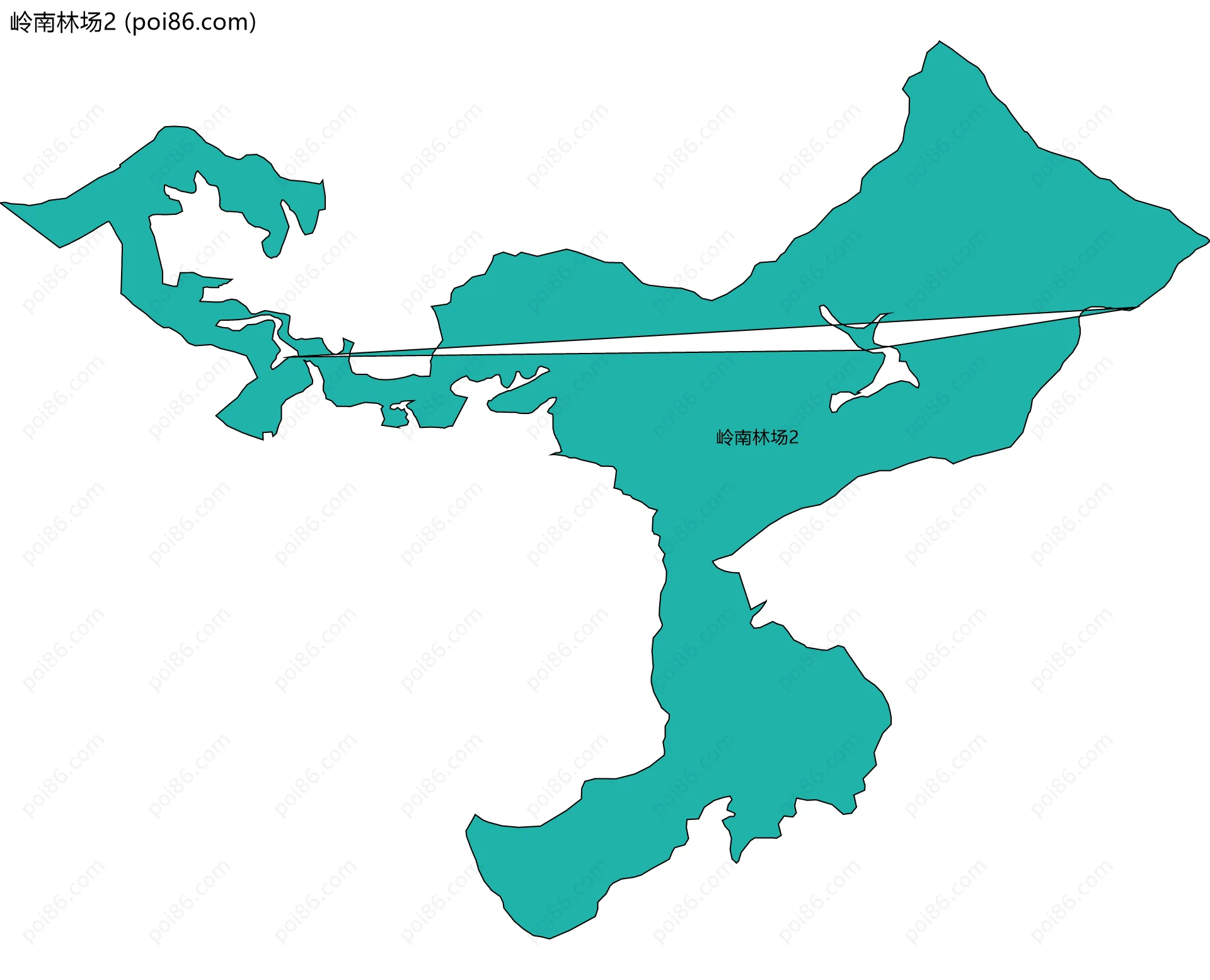 岭南林场2边界地图