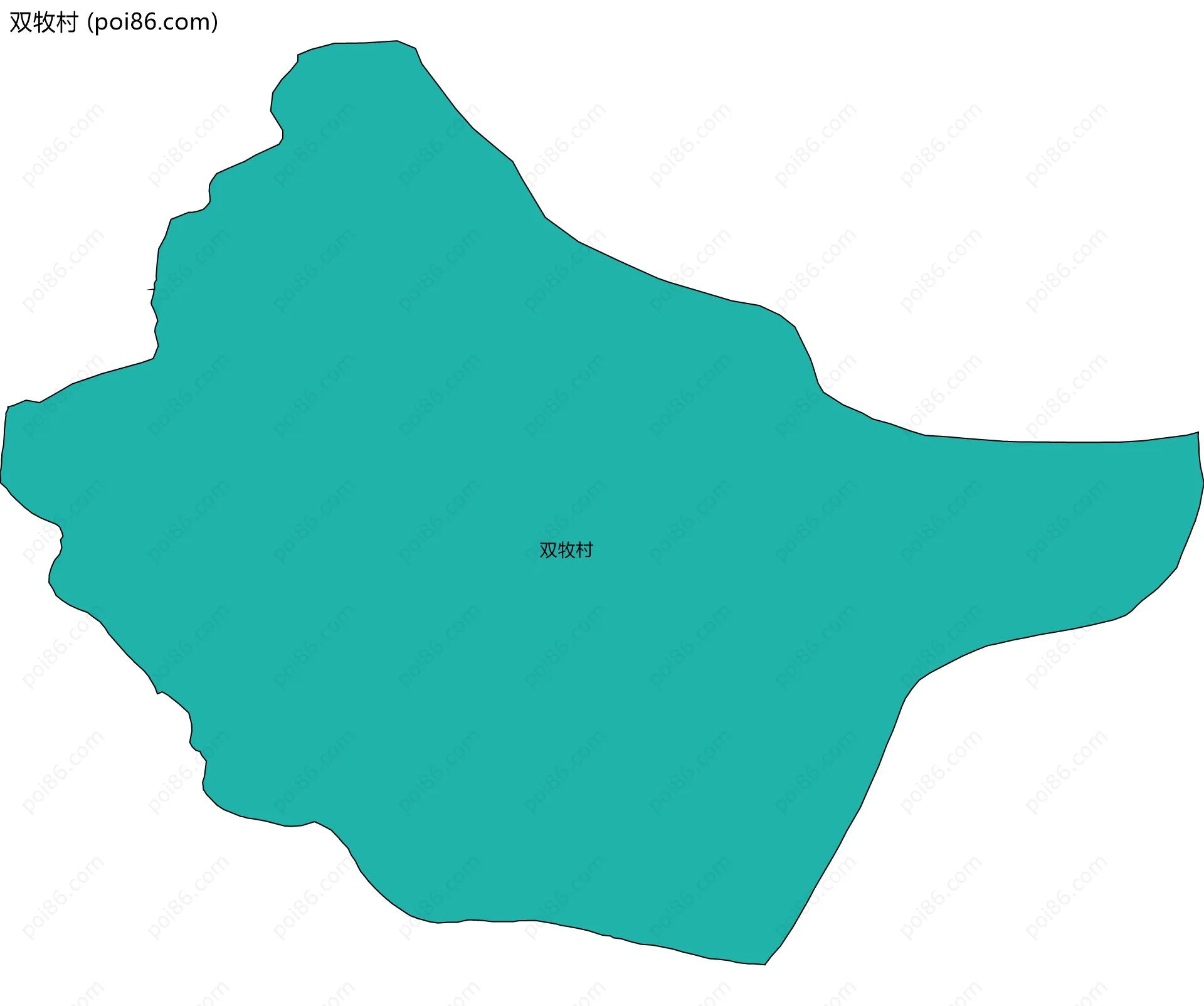 双牧村边界地图