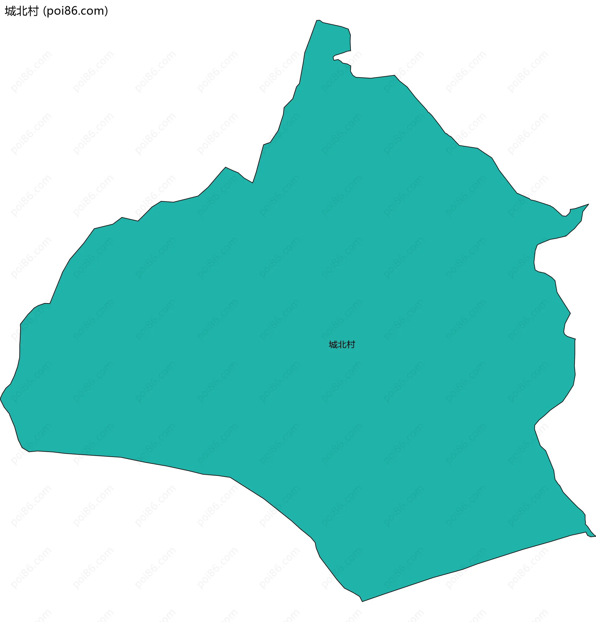 城北村边界地图