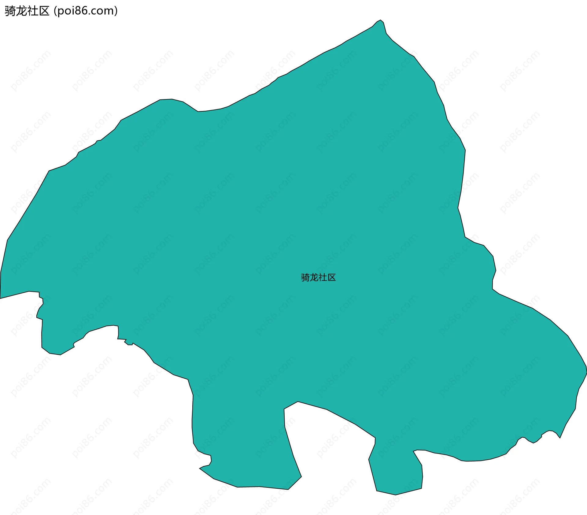 骑龙社区边界地图