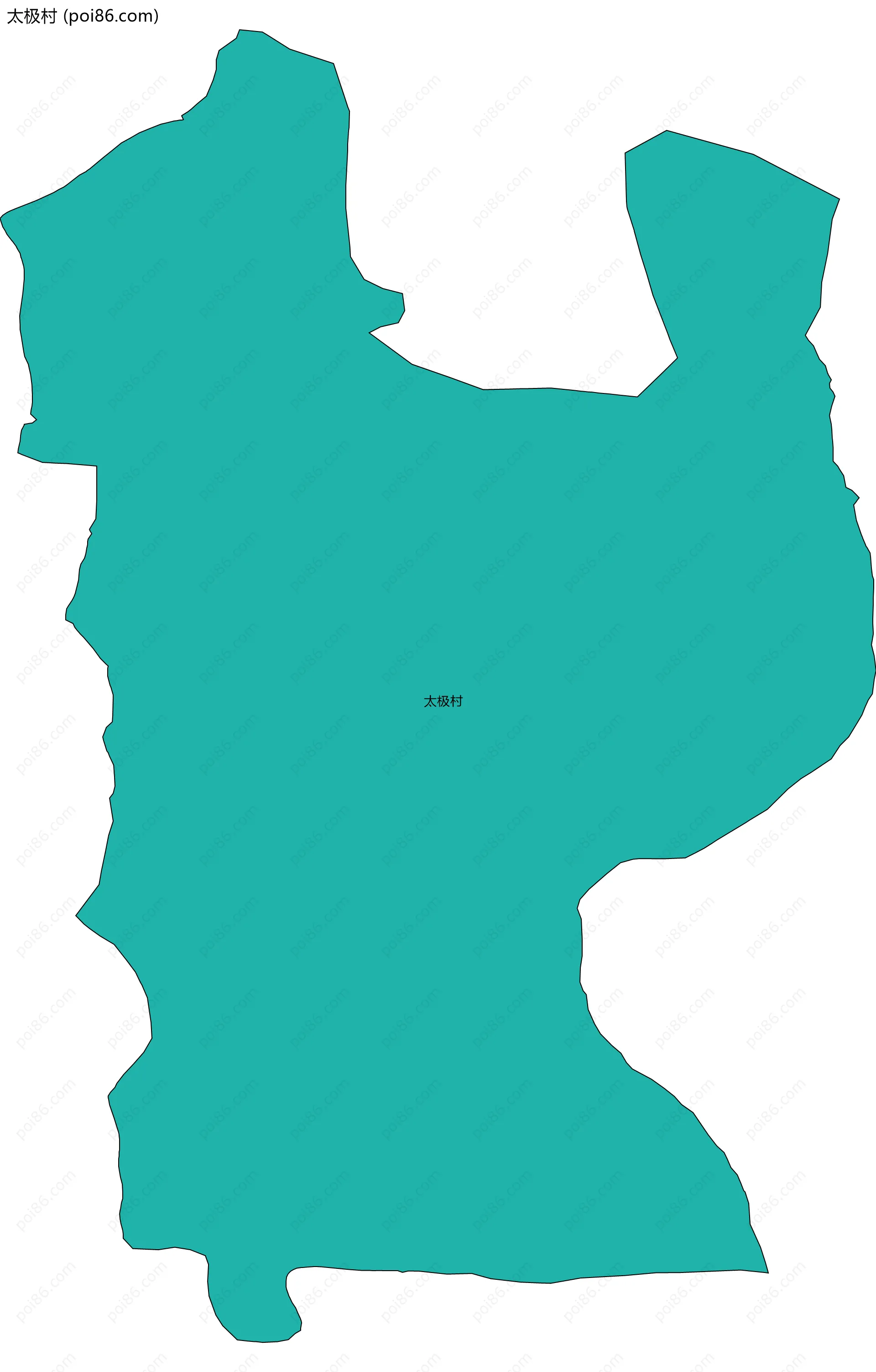 太极村边界地图