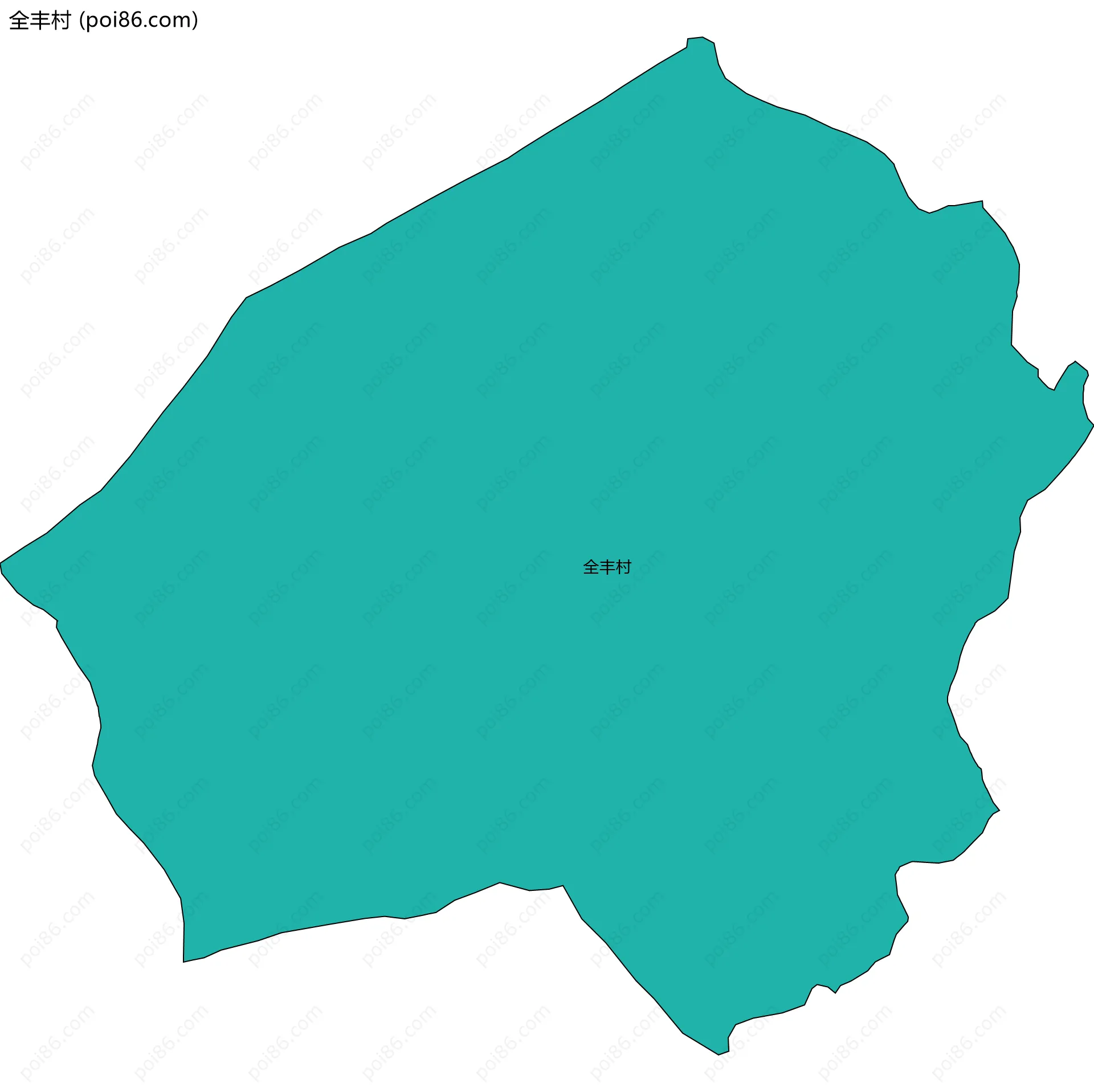 全丰村边界地图