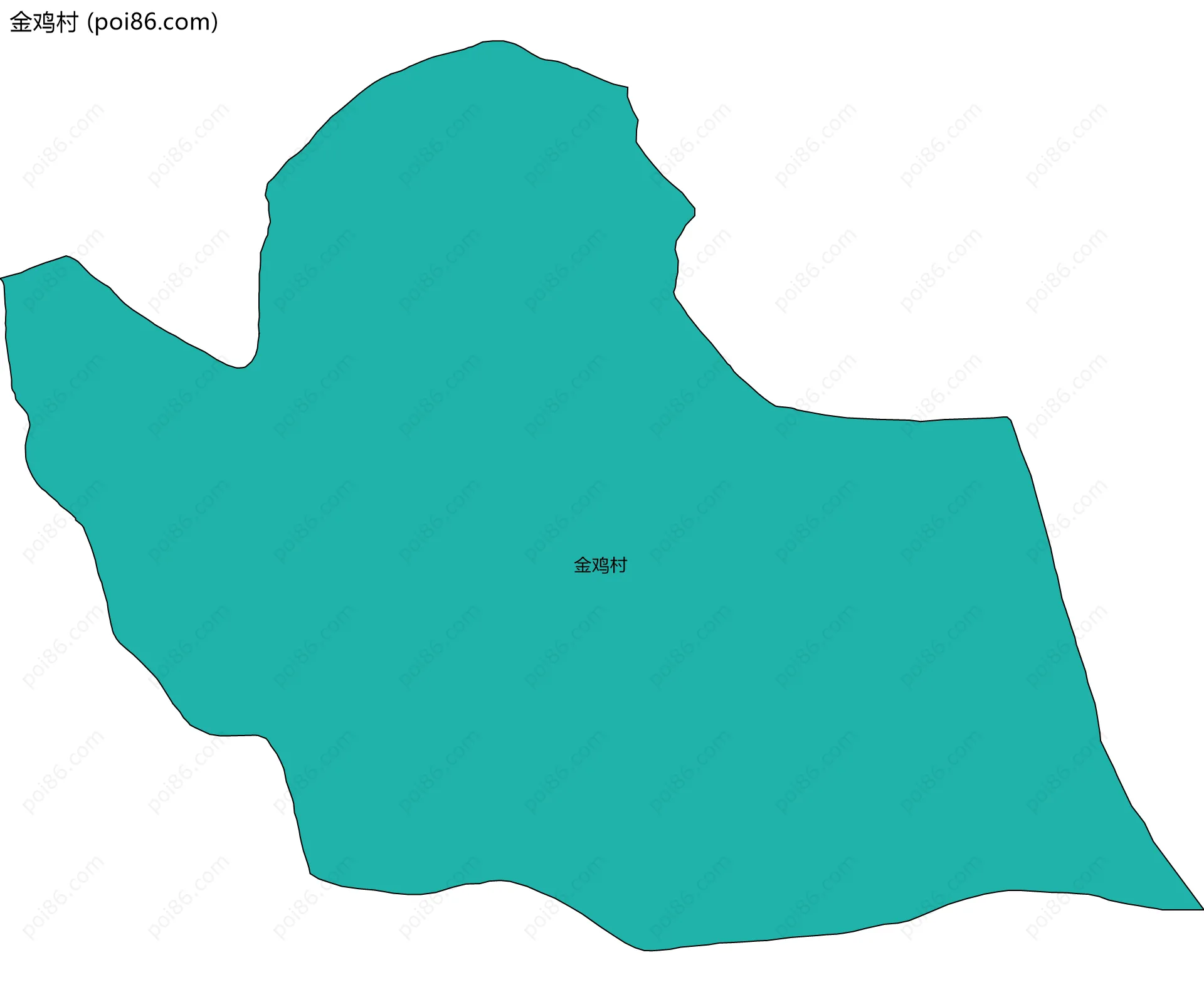 金鸡村边界地图