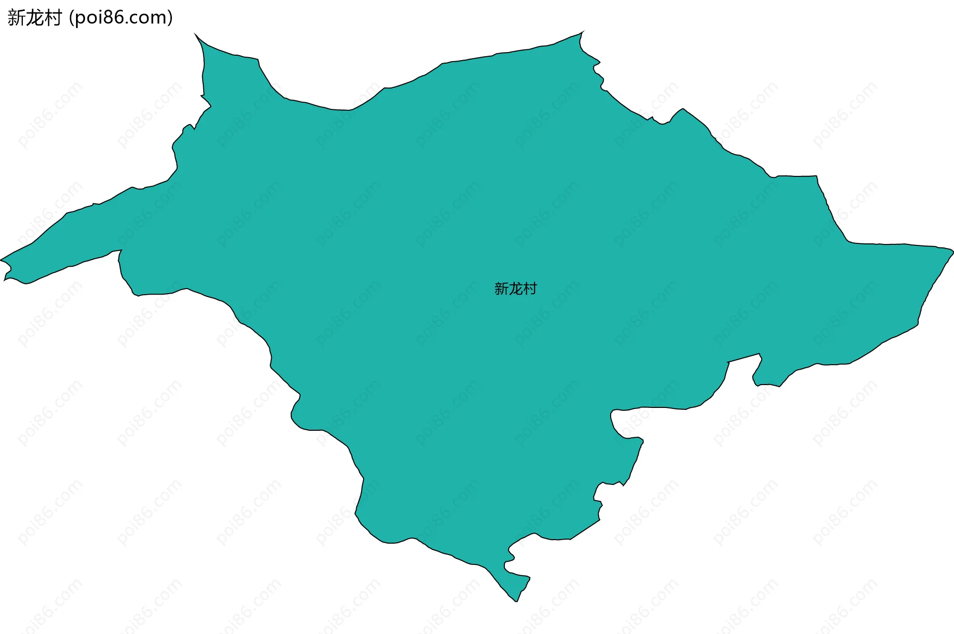 新龙村边界地图