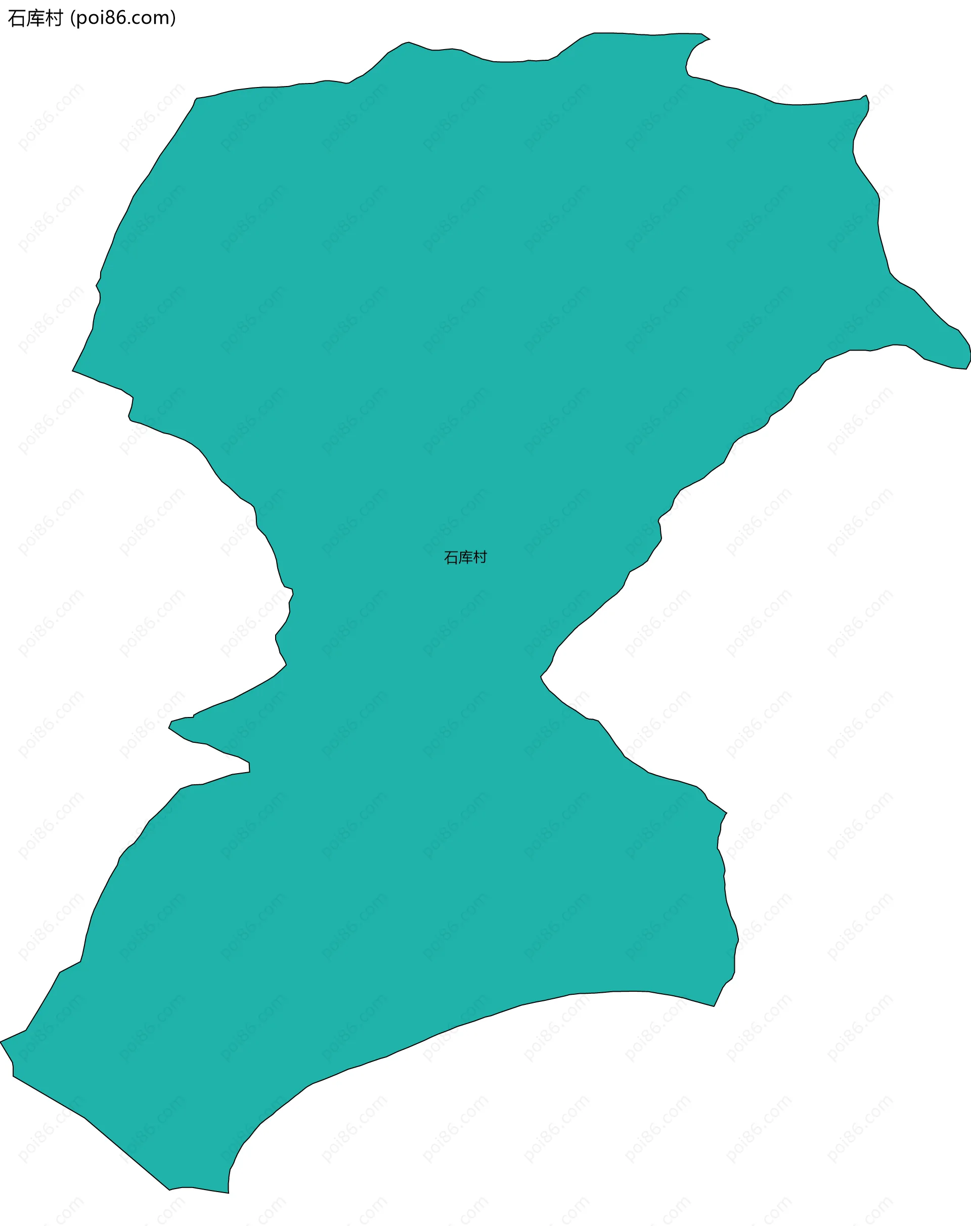 石库村边界地图