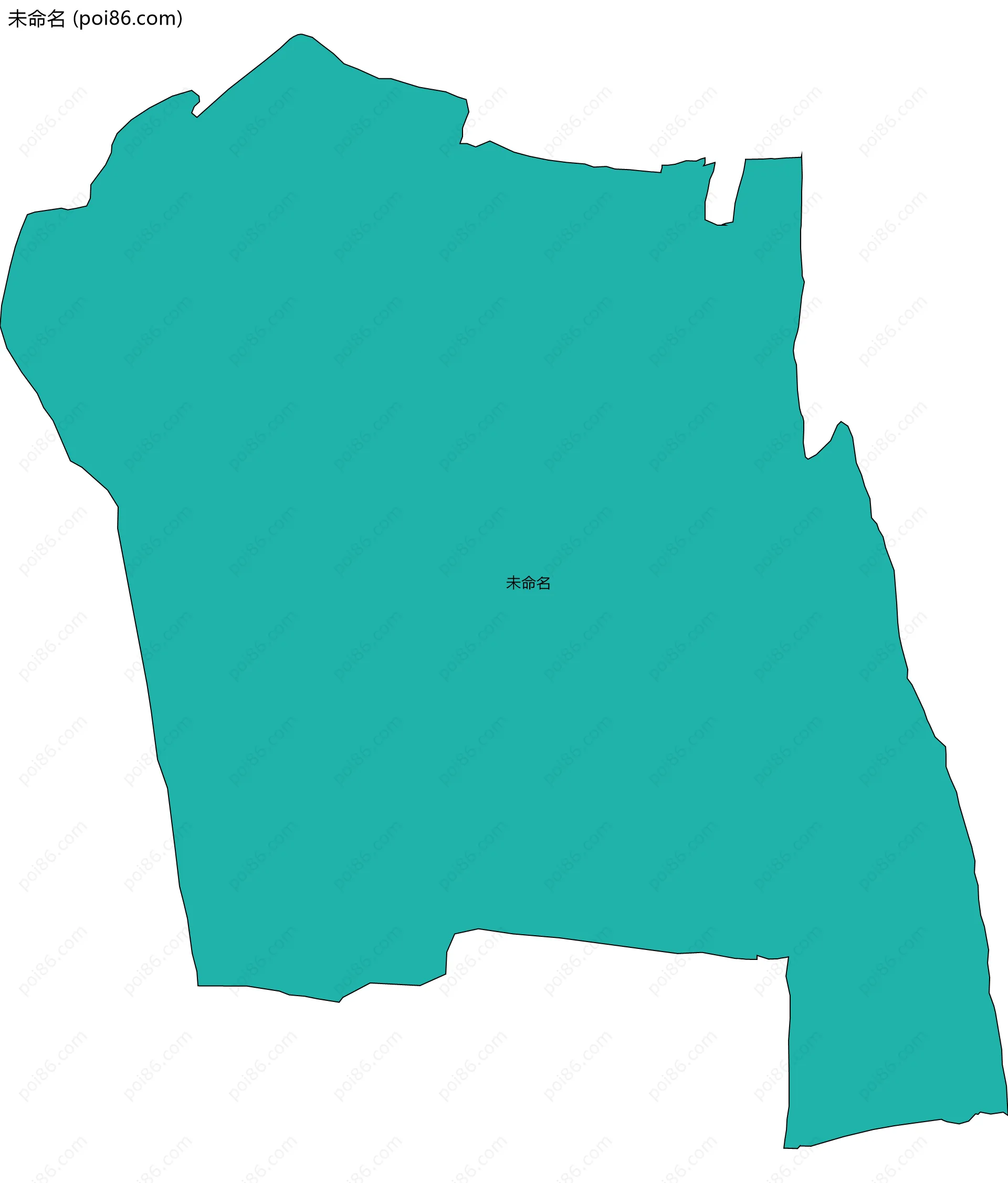 未命名边界地图