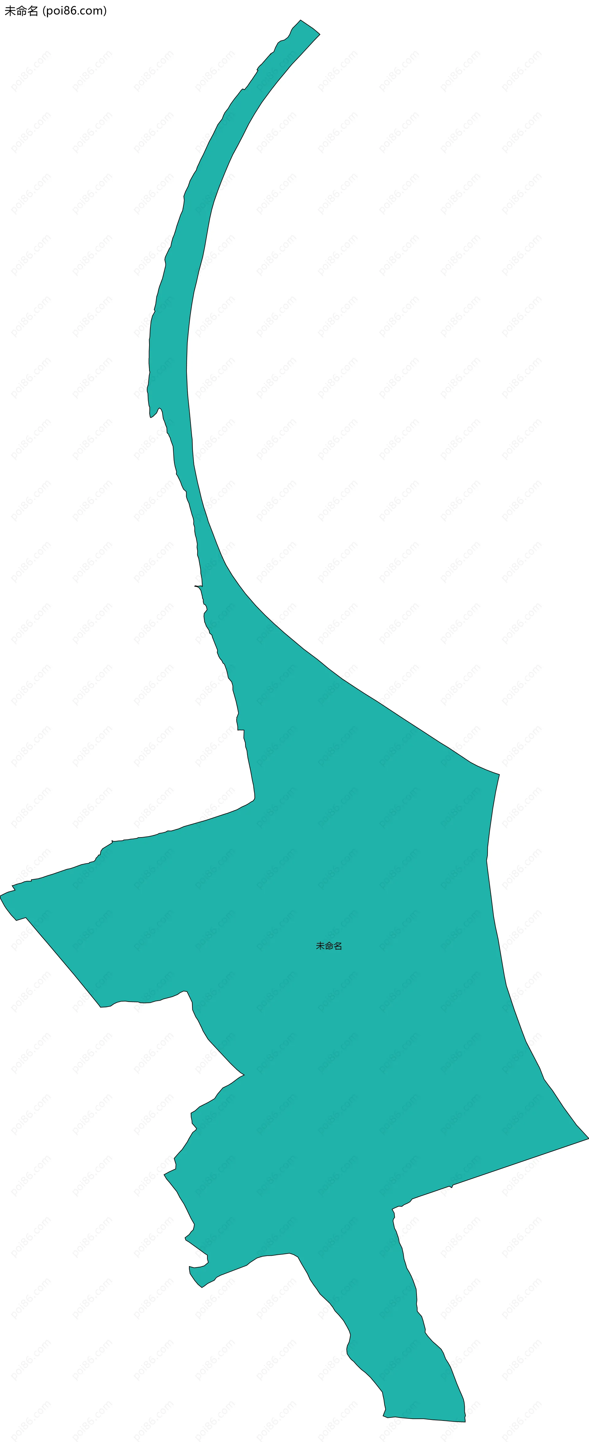 未命名边界地图