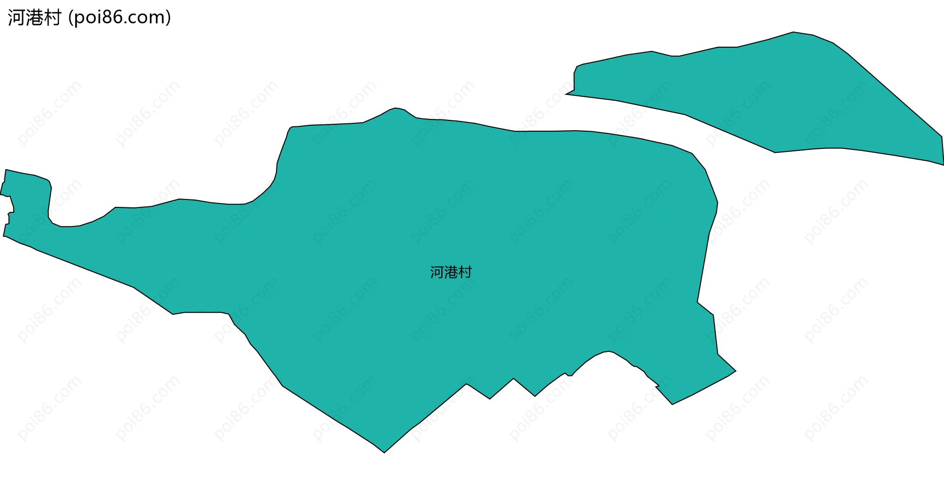 河港村边界地图