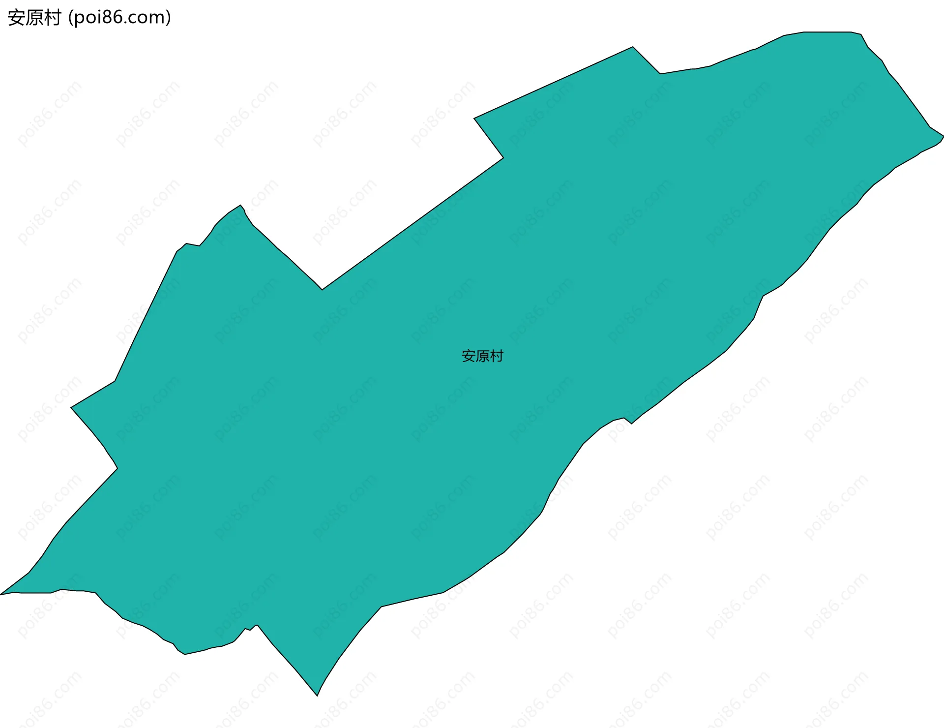 安原村边界地图