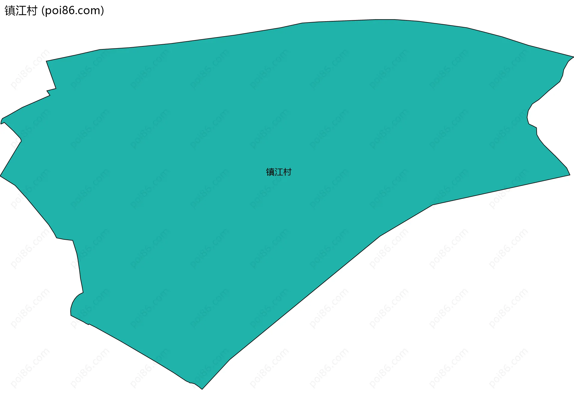 镇江村边界地图