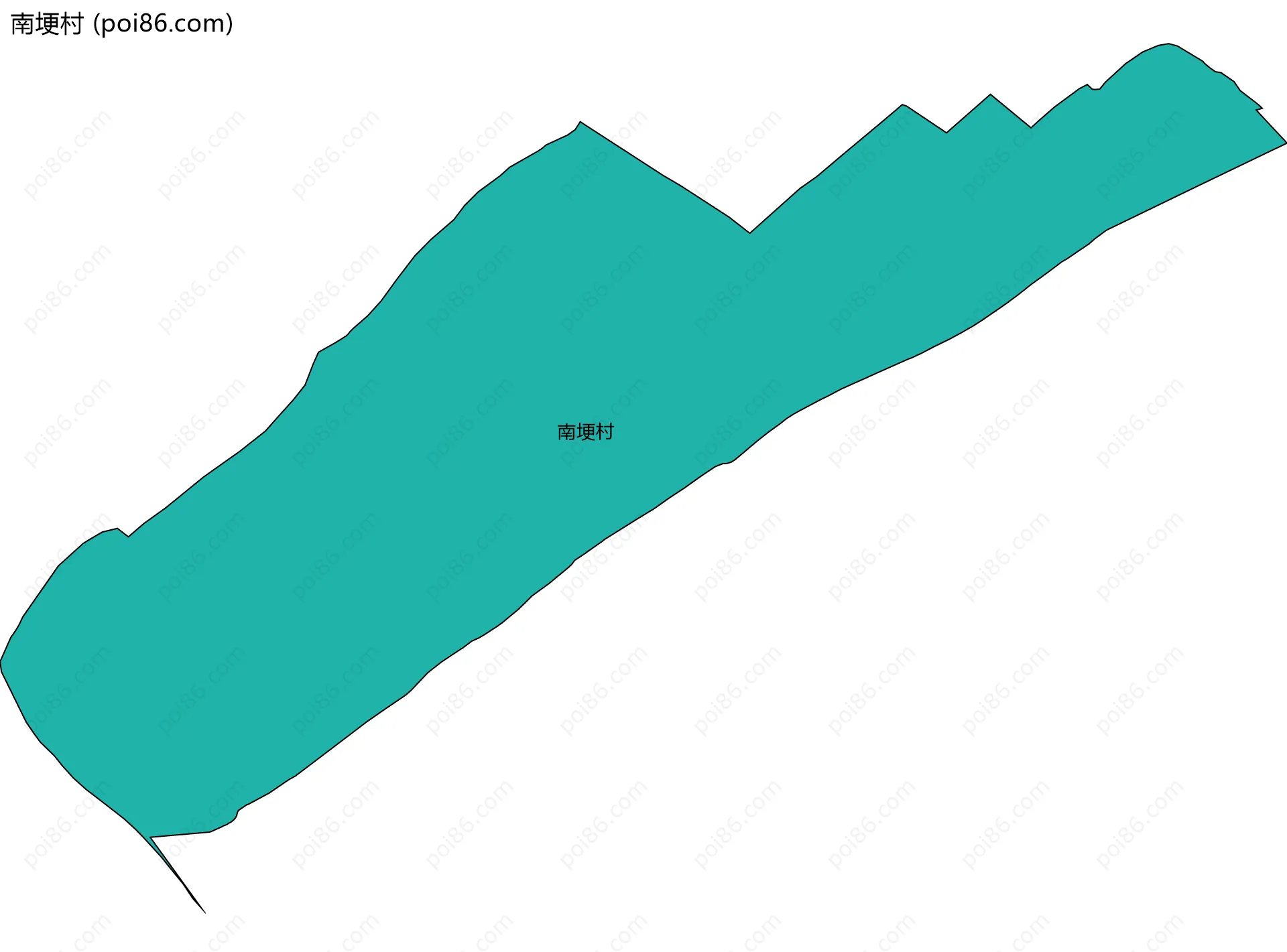 南埂村边界地图