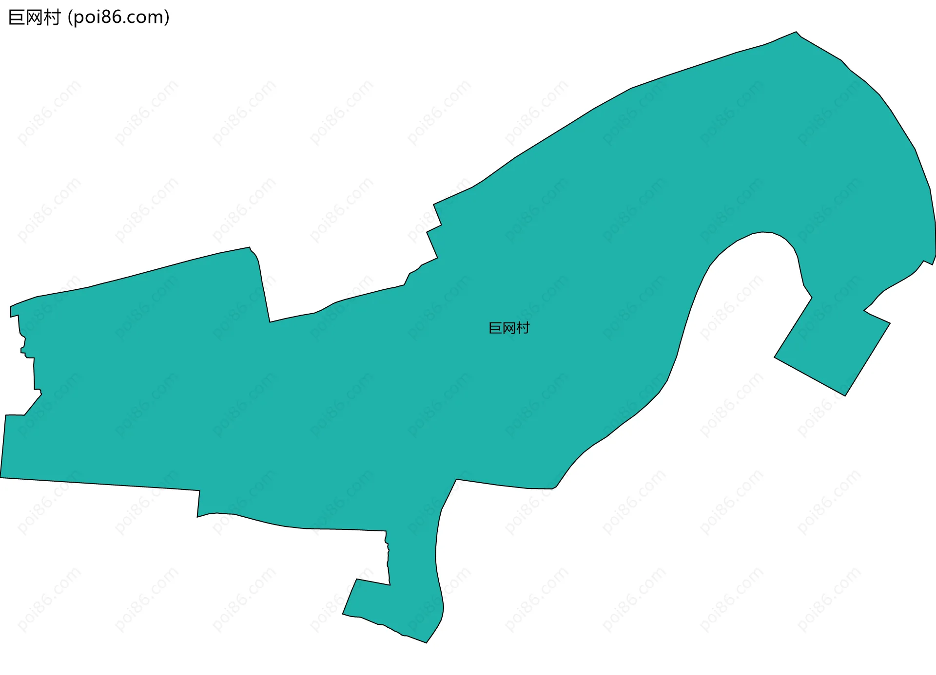 巨网村边界地图