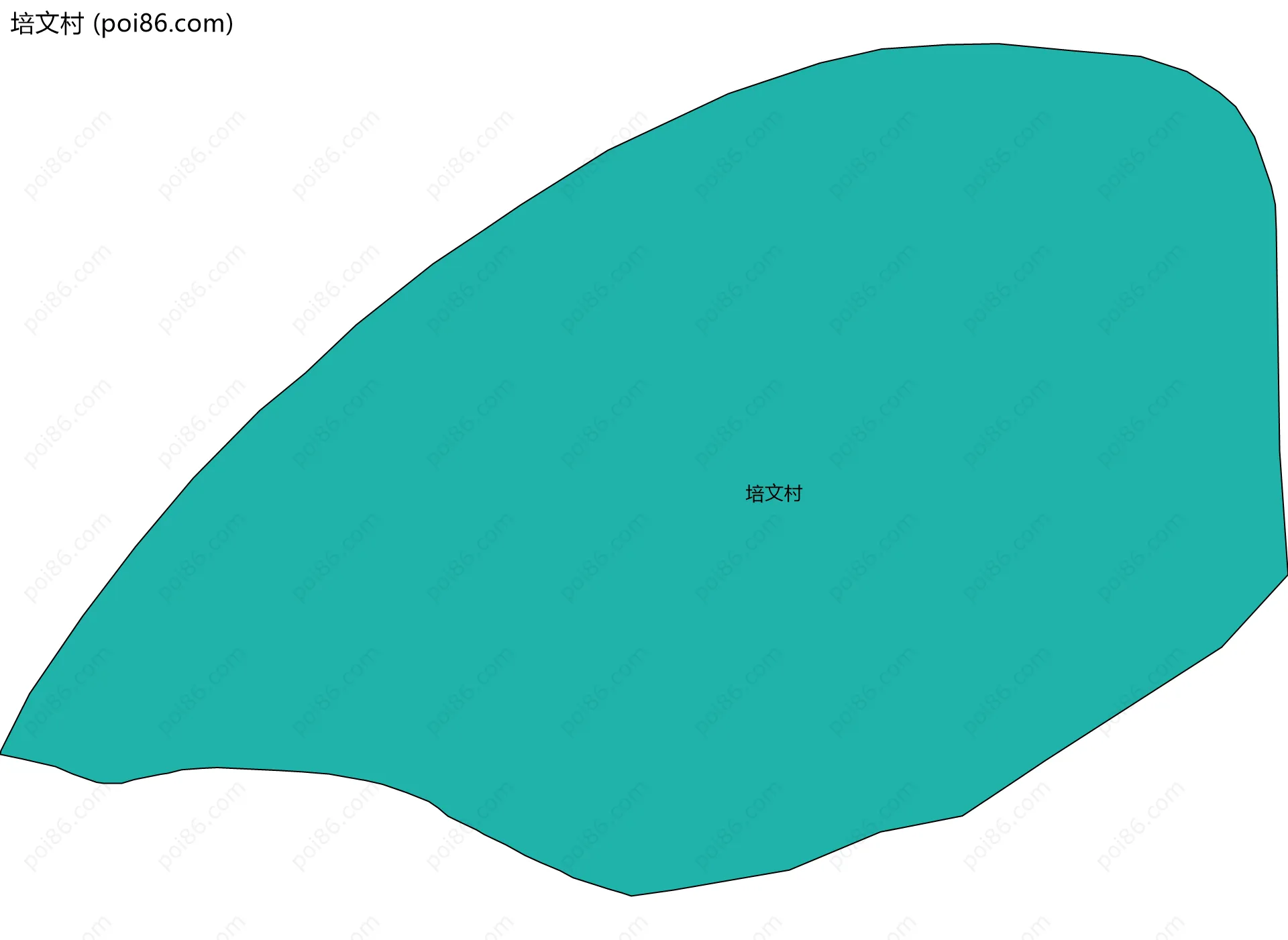 培文村边界地图