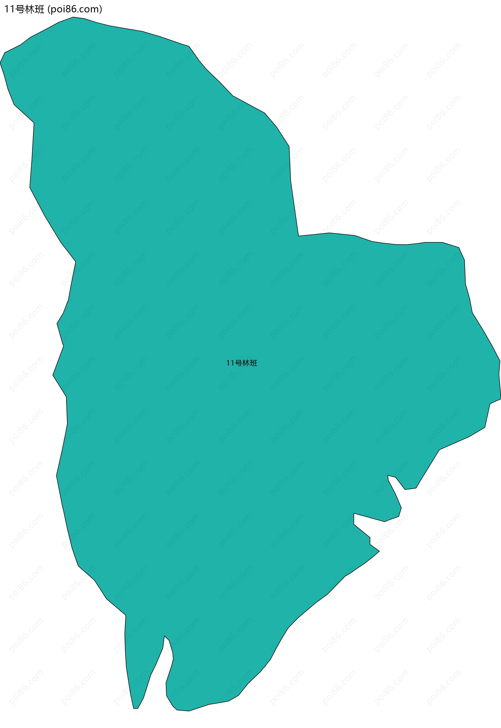 11号林班边界地图