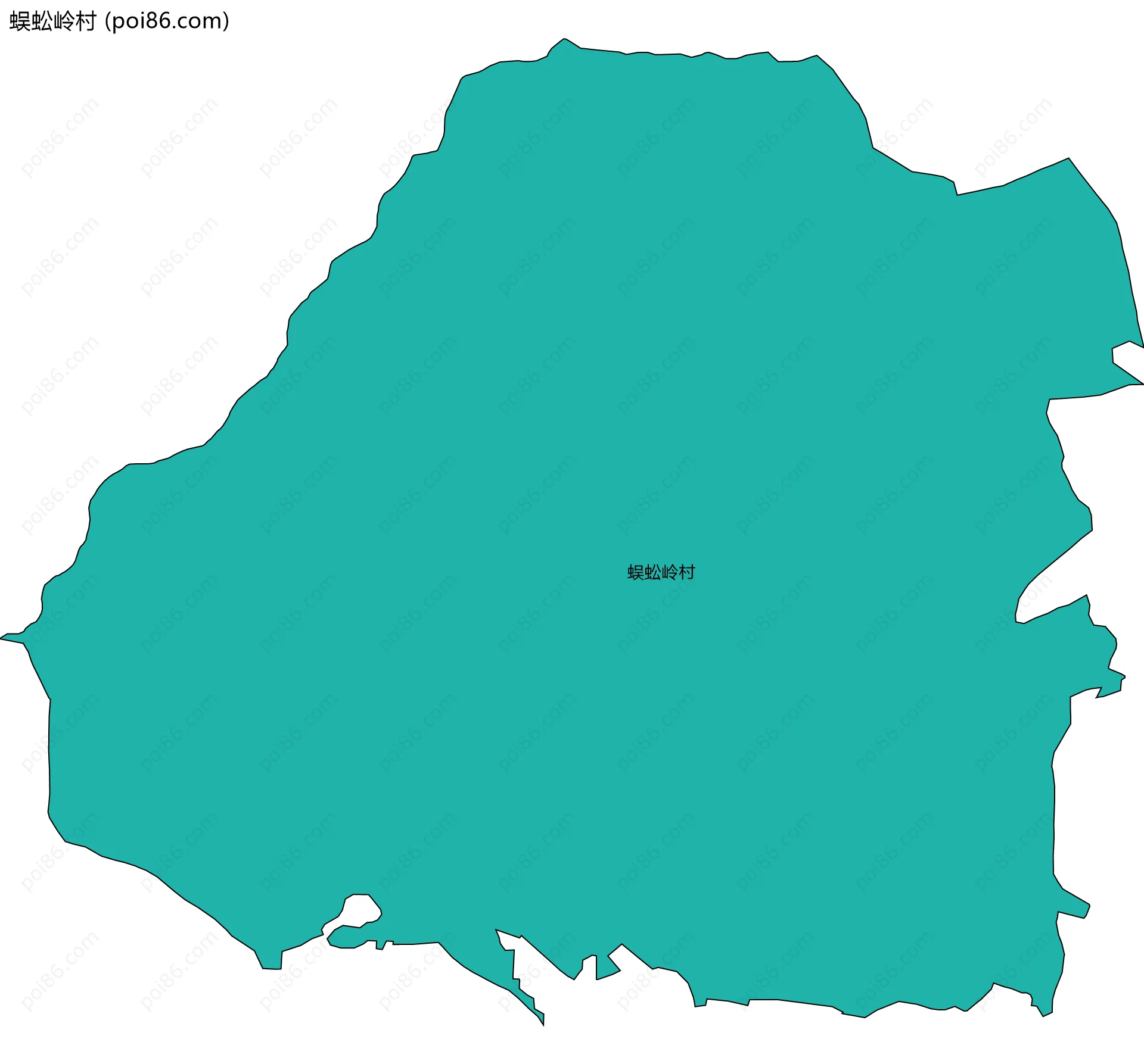 蜈蚣岭村边界地图
