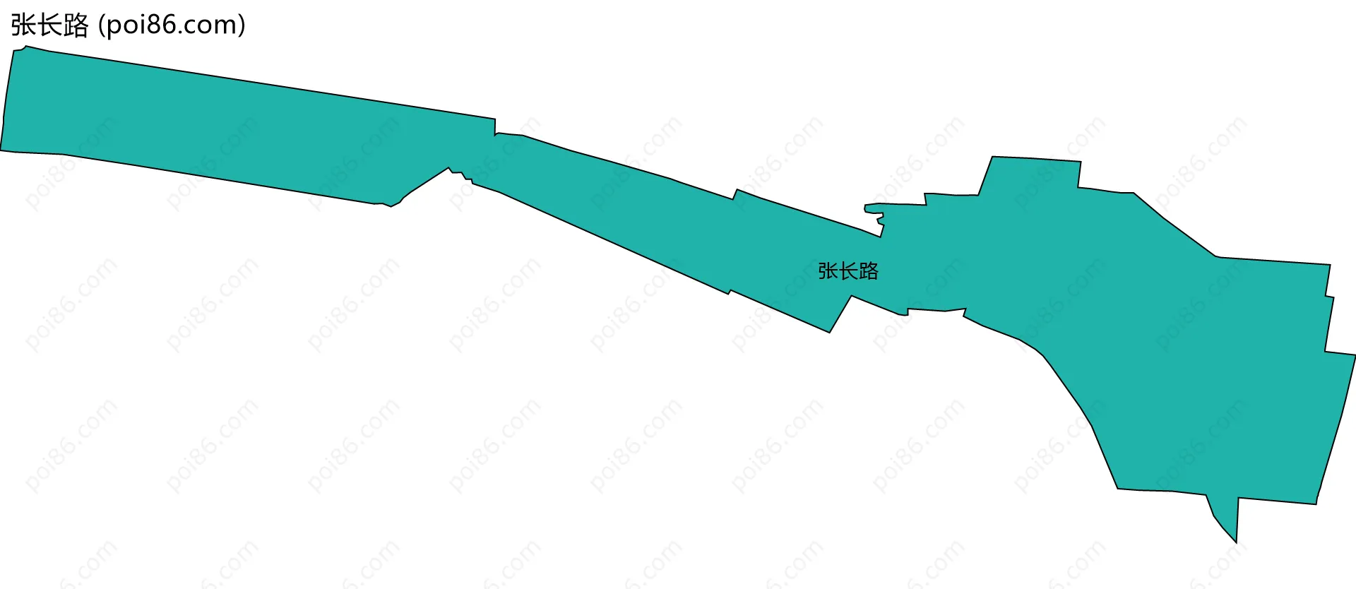 张长路边界地图