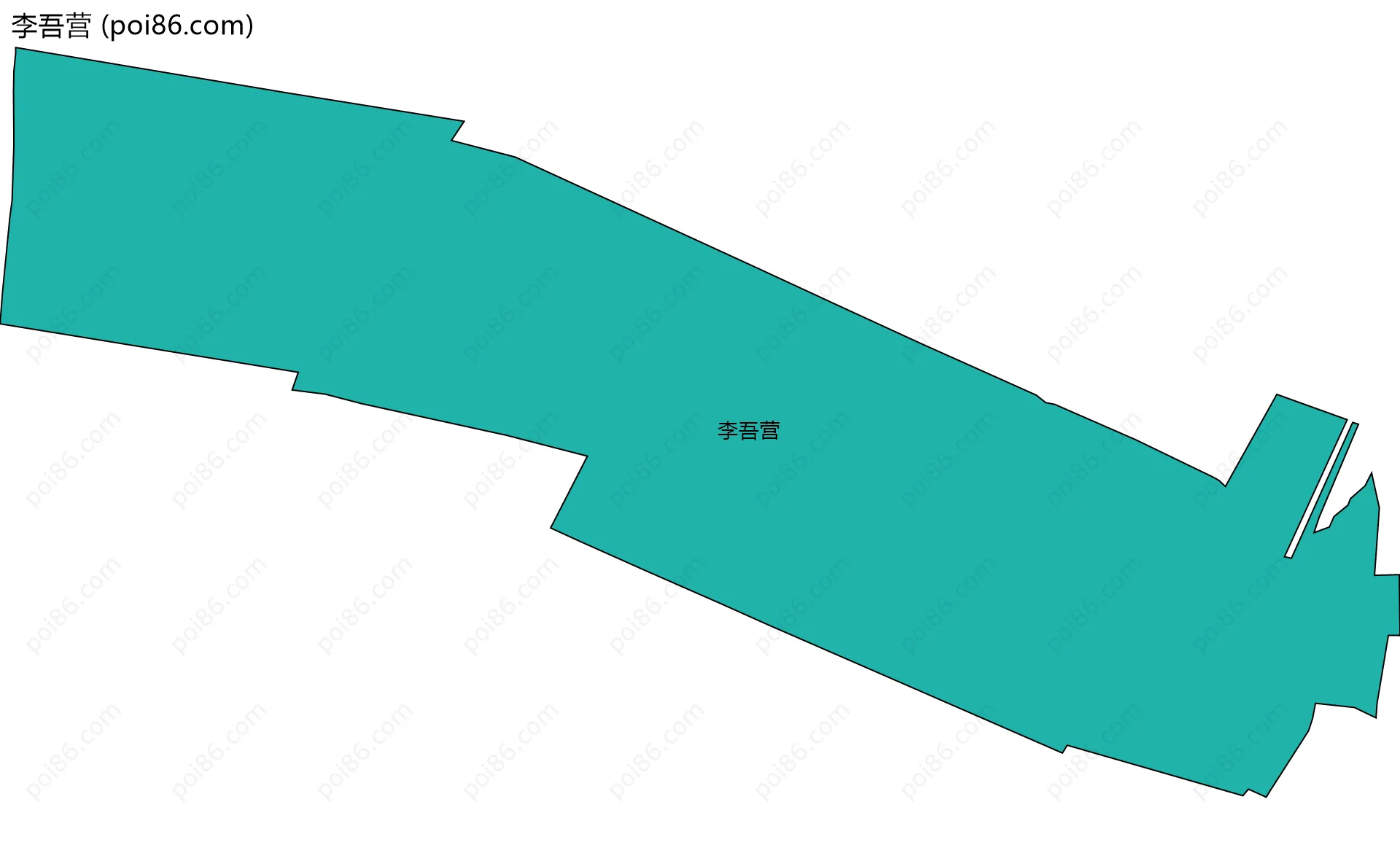 李吾营边界地图